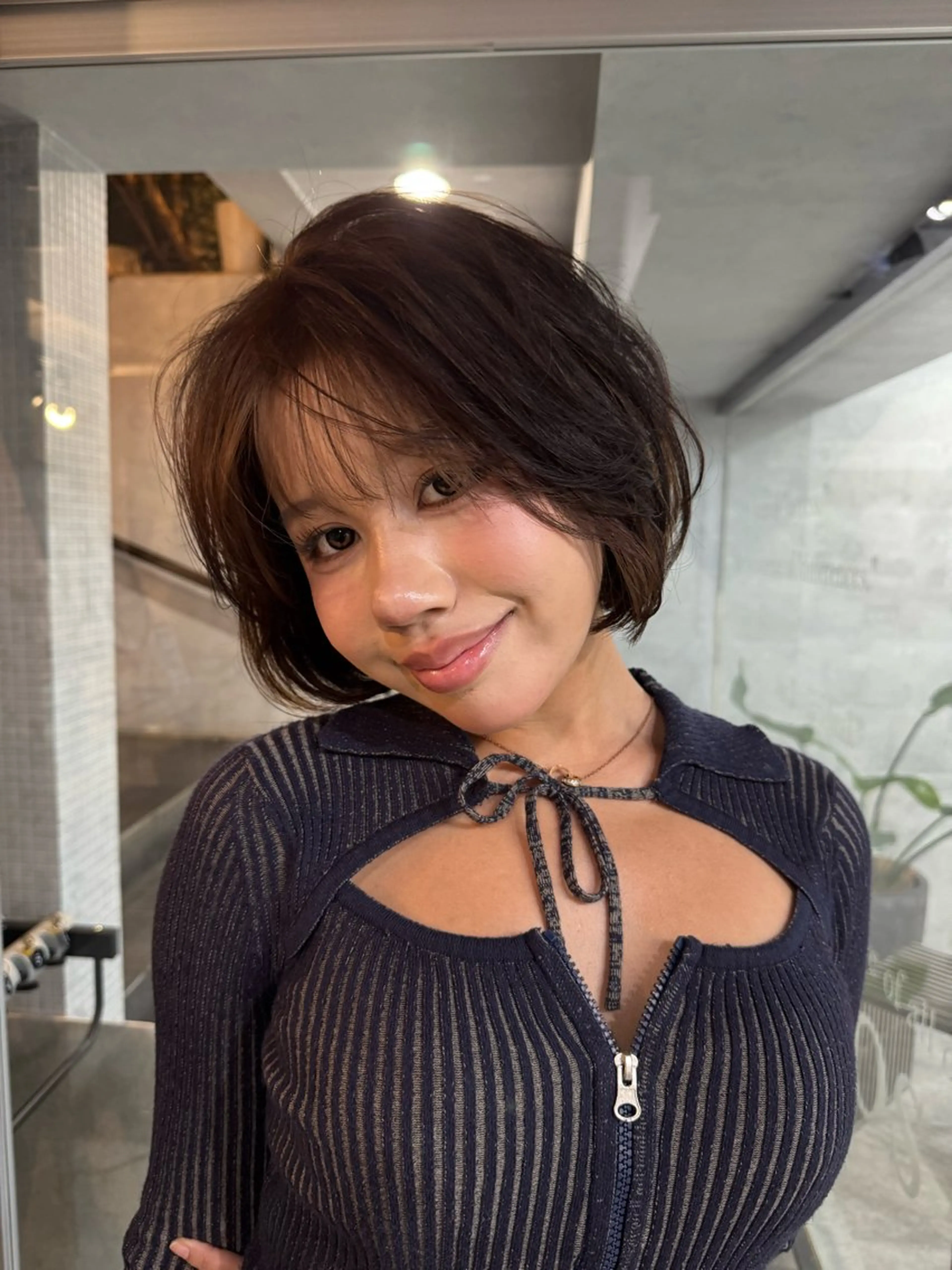 ショート カラー カット ヘアカラー トリートメント NOOS omotesando所属・あなたのお悩み改善" You"💚❤️💛のヘアスタイル