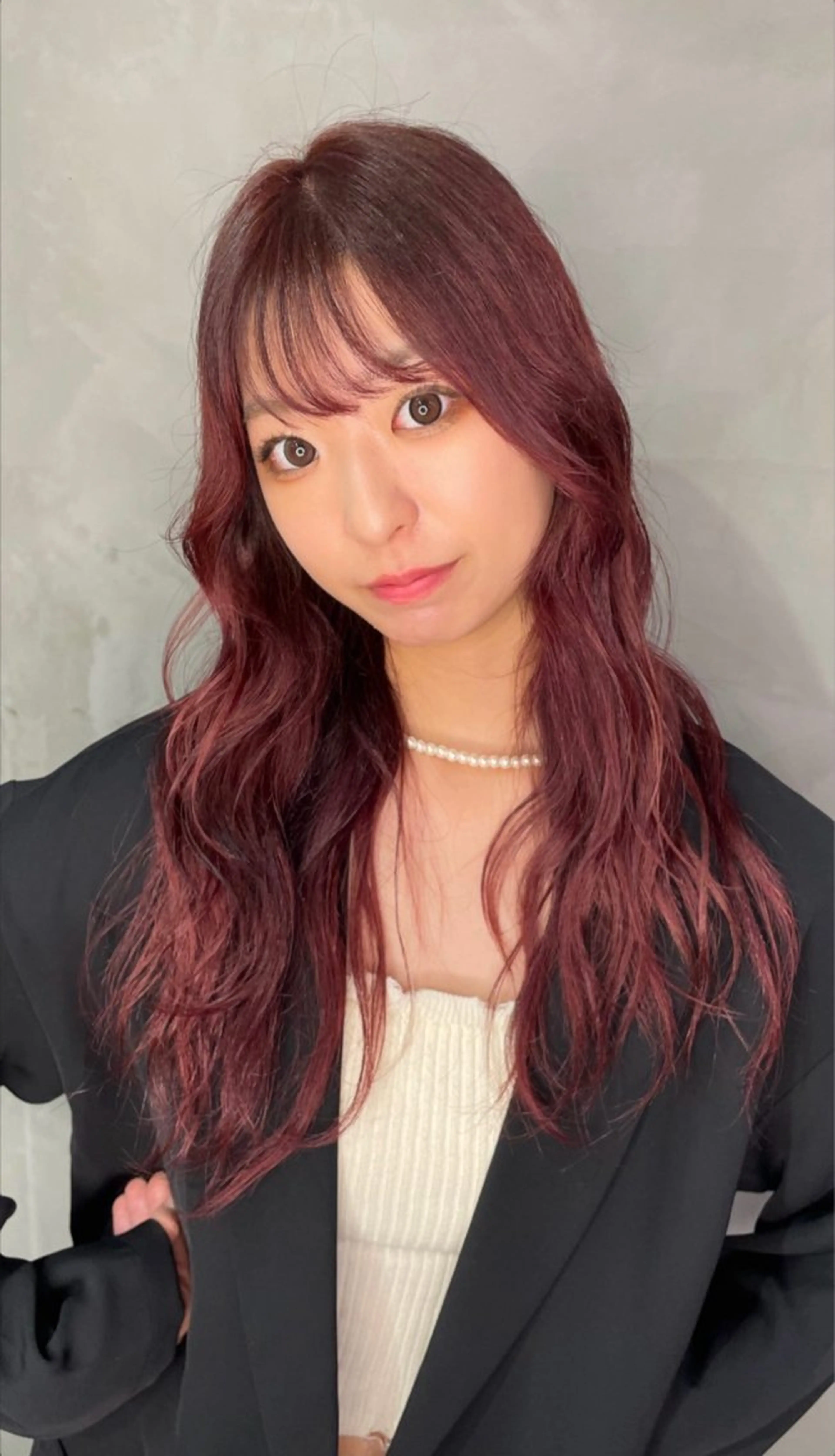 セミロング Yuuka /寒色カラーのヘアスタイル