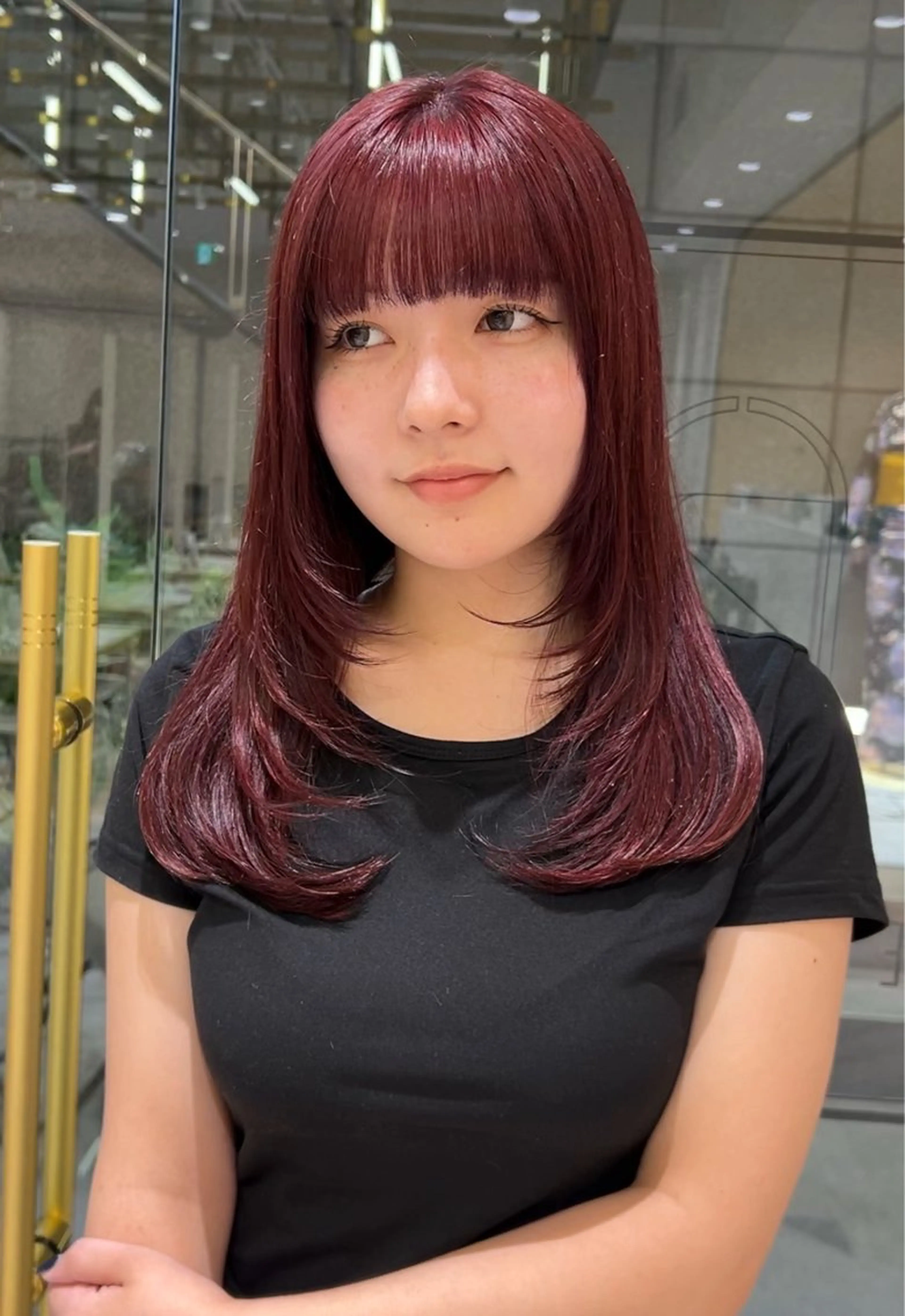 ロング カラー カット ヘアカラー 🦋sana🦋 🫧透明感カラー🫧のヘアスタイル