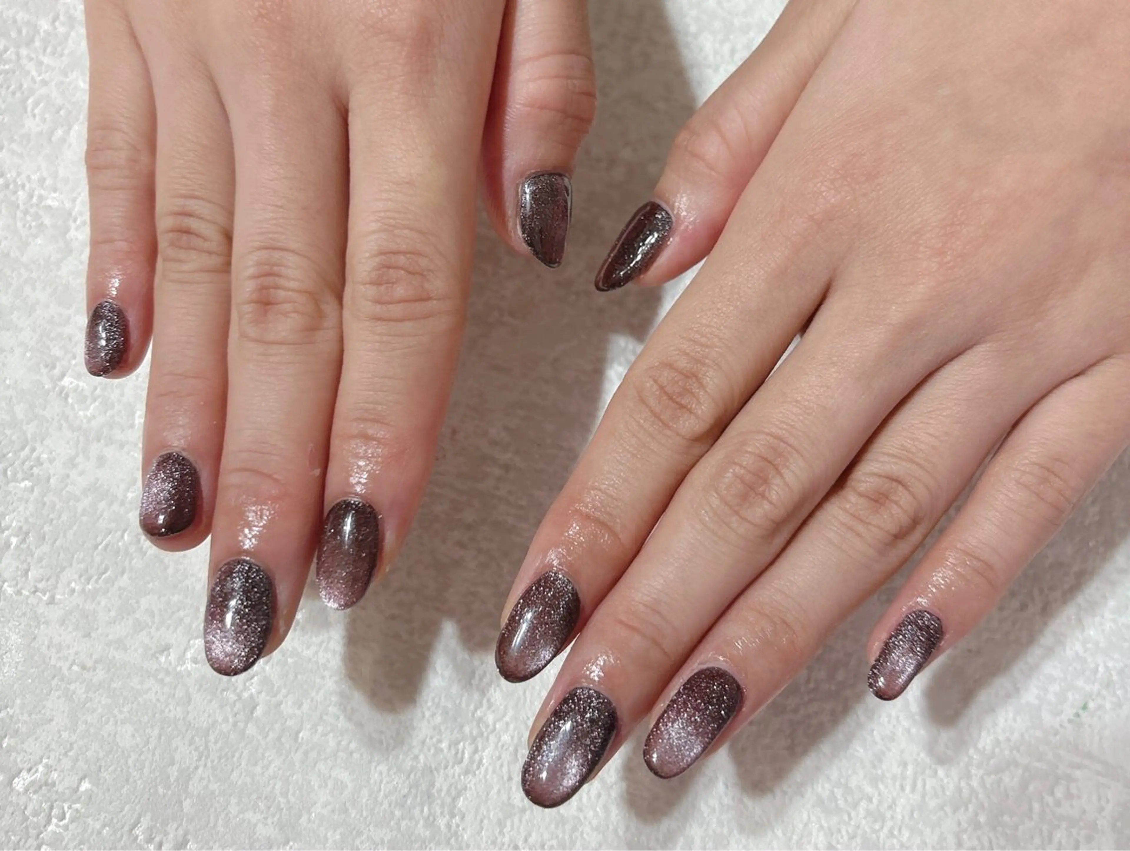 ネイル オーロラネイル フットネイル フレンチネイル ジェルネイル 韓国ネイル Mogu nail 二子玉川のネイルデザイン