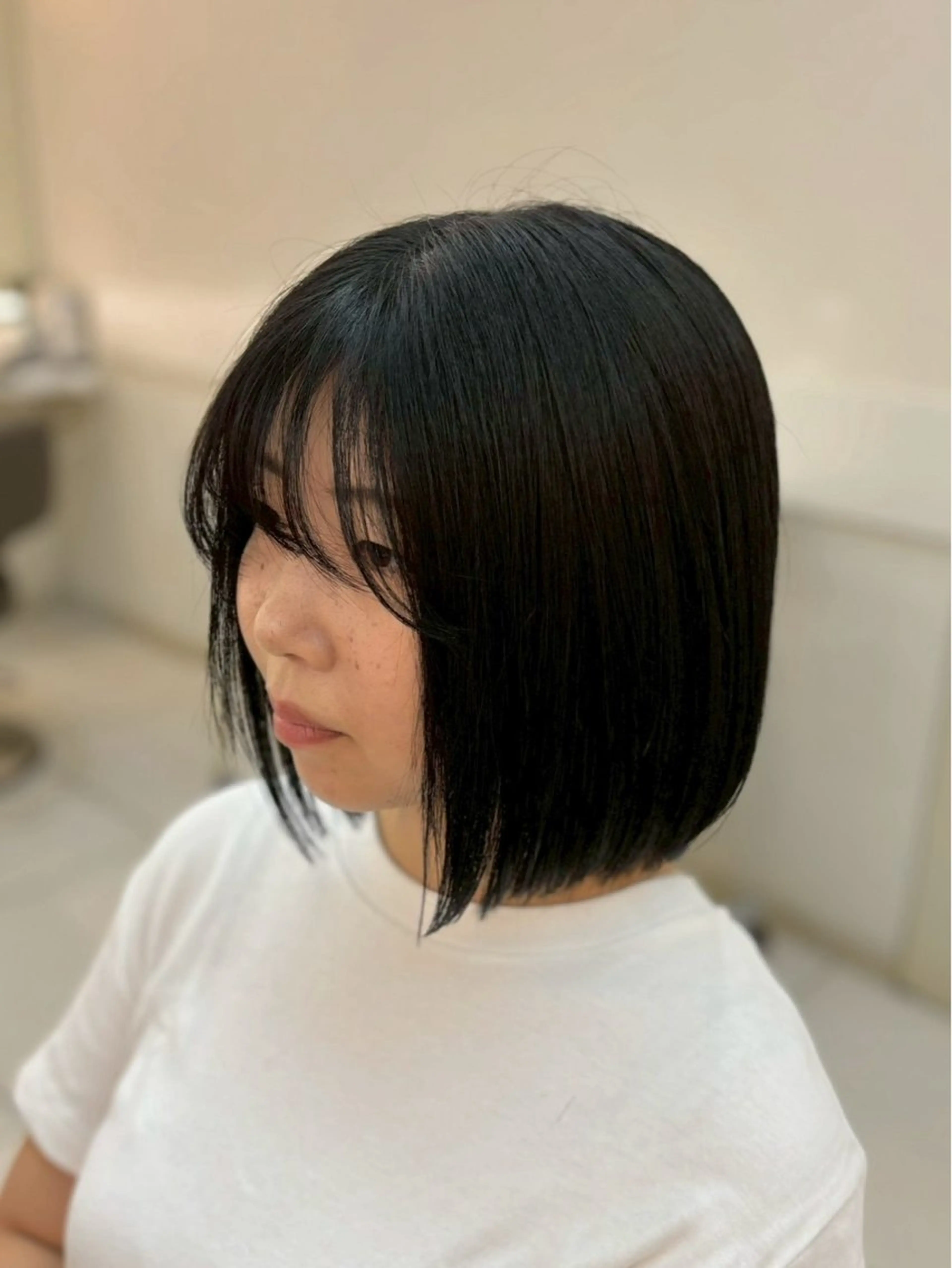 ミディアム ボブ 韓国風ヘア カット トリートメント ボブ/レイヤー/暖色 カラー/dai🌿のヘアスタイル