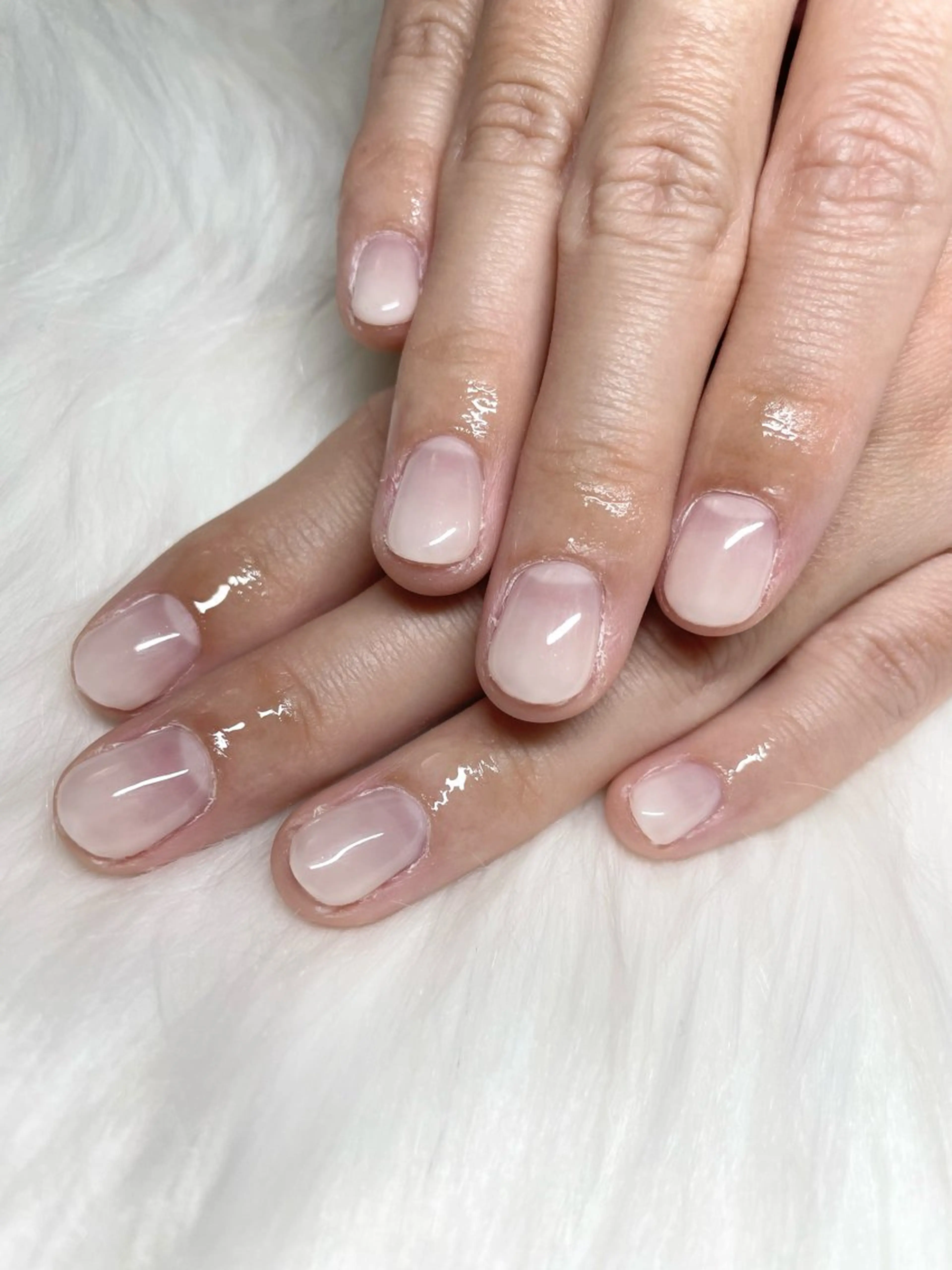 ネイル フットネイル フレンチネイル ジェルネイル グラデーション 韓国ネイル private salon fee所属・nail salon feeゆりかのネイルデザイン