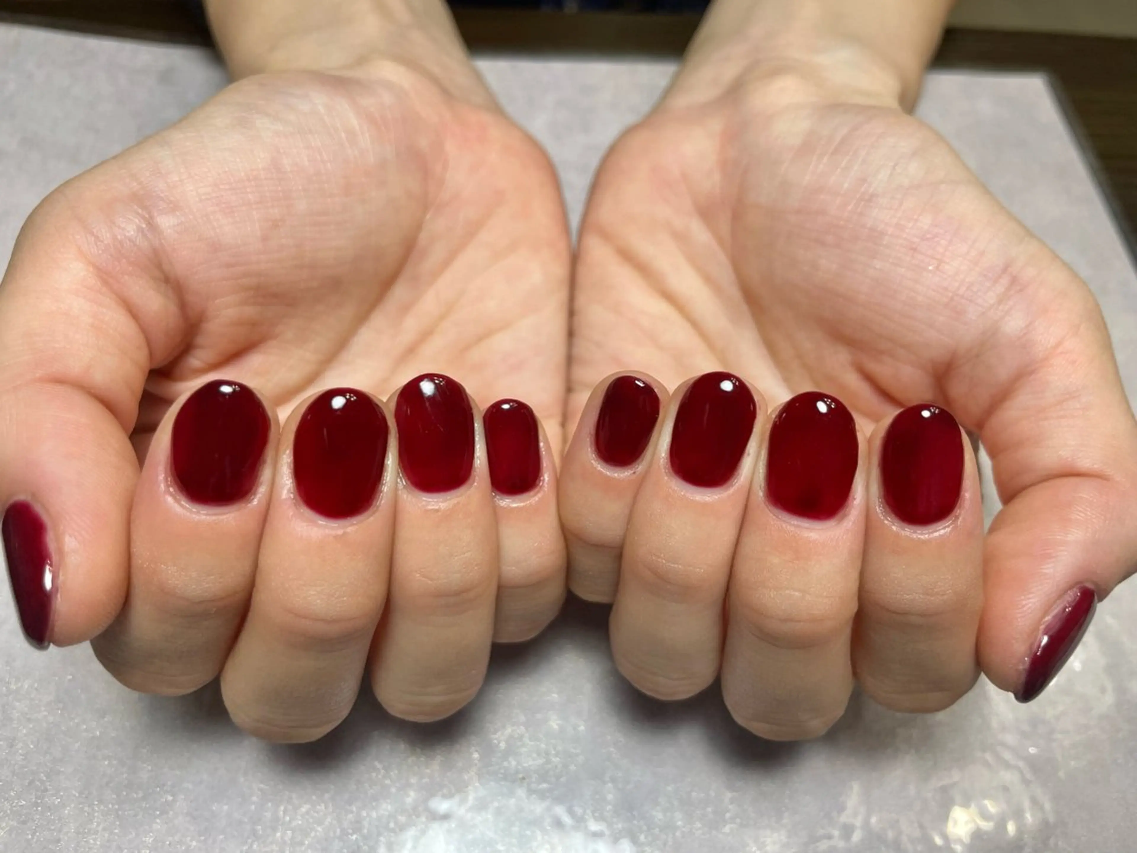 ネイル ジェルネイル ワンカラーネイル パラジェル シンプルネイル ハンドネイル BLANCEnail所属・BLANCnail yuuのネイルデザイン