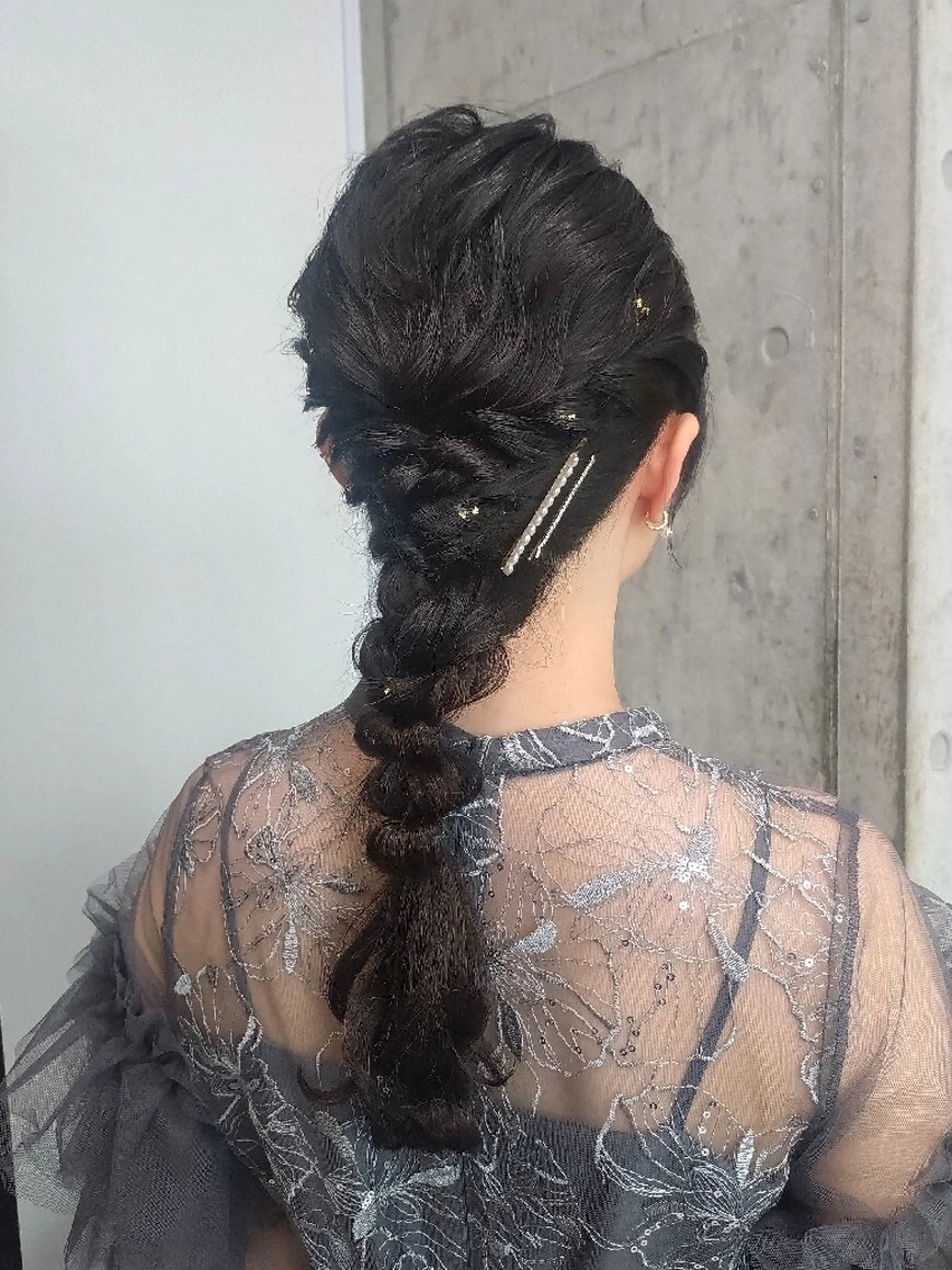 セミロング ヘアアレンジ ヘアセット ヘアアレンジ/透明感 カラー/AKARIのヘアスタイル