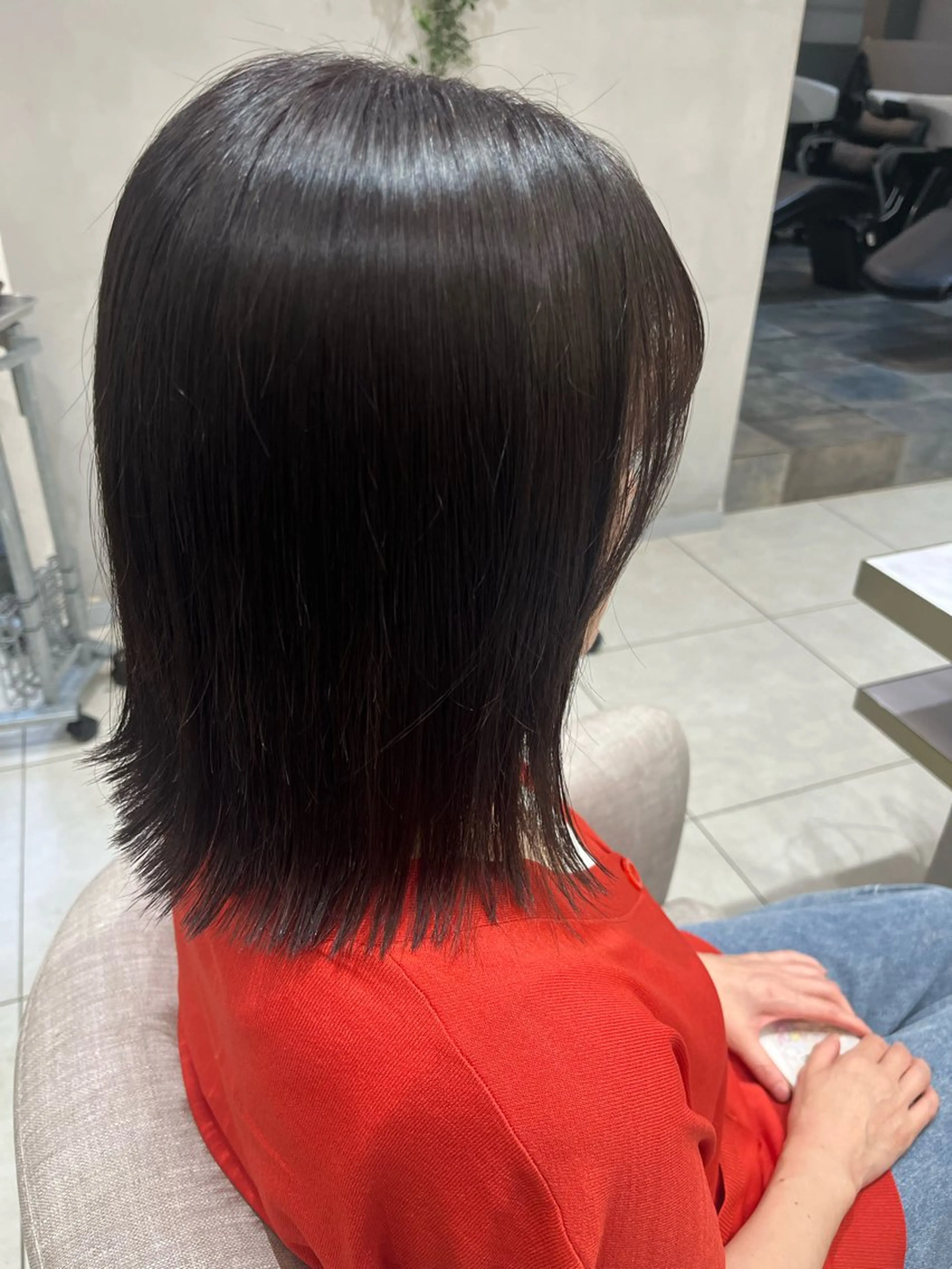ミディアム ヘアカラー 伏見 魅月のヘアスタイル
