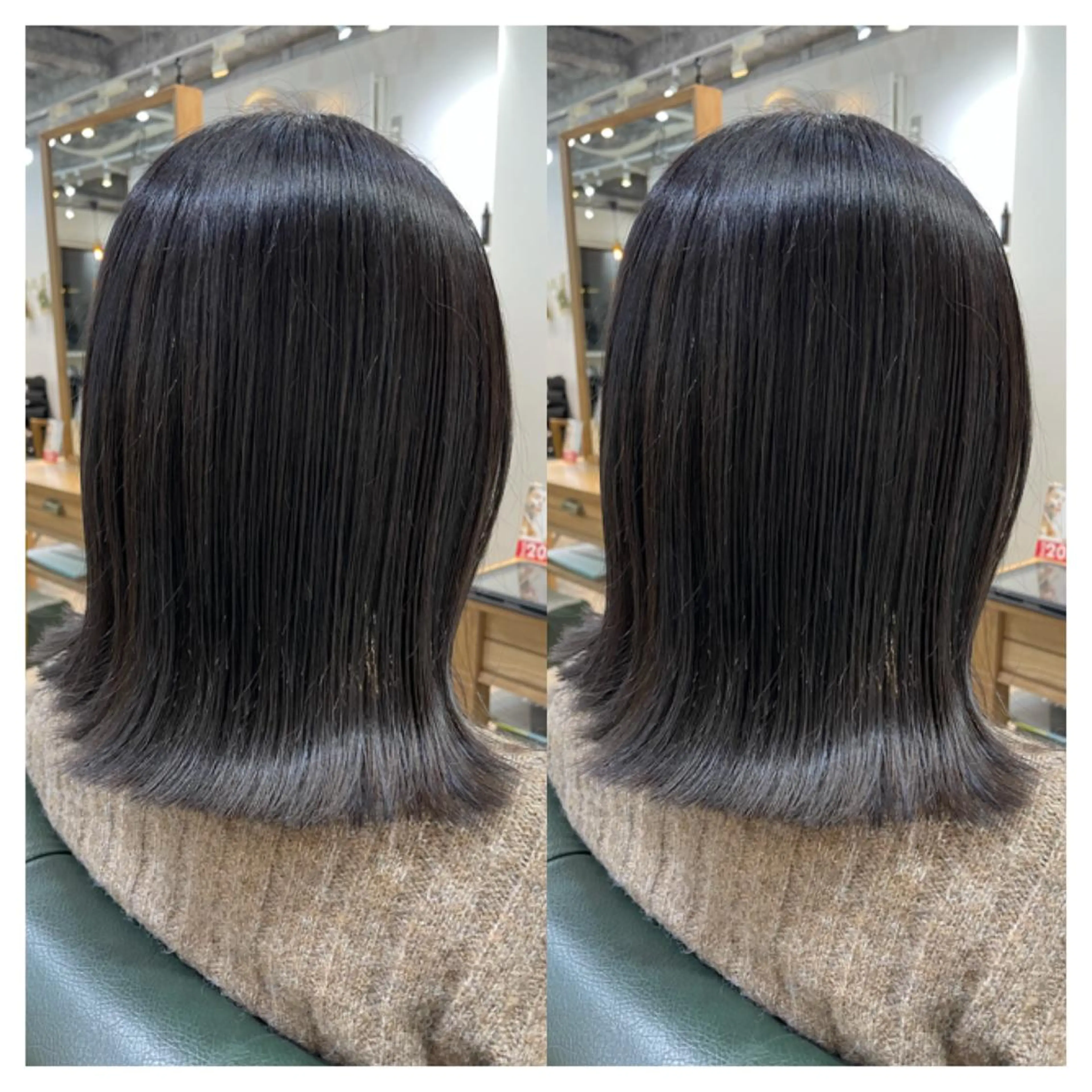 ミディアム カラー カット ヘアカラー トリートメント 村山 茉衣のヘアスタイル