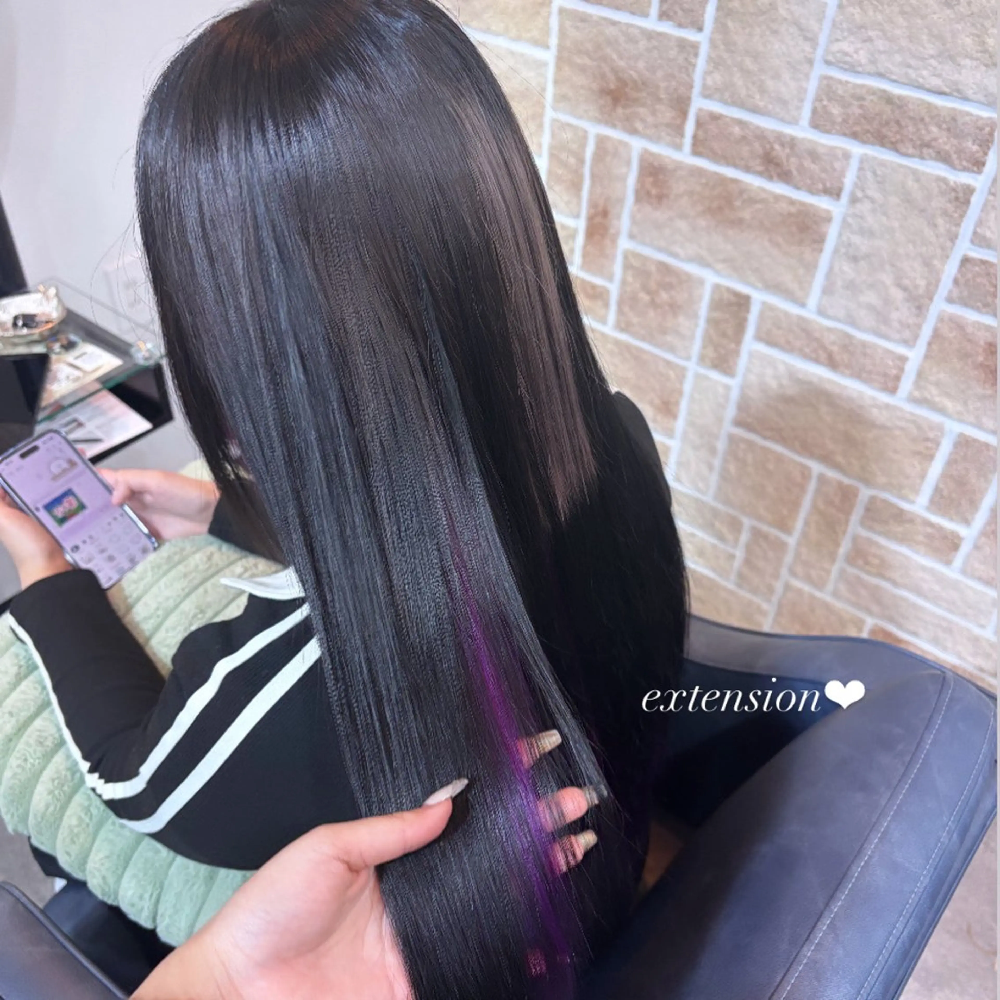 ロング シールエクステ エクステ エクステ 木村 紅愛のヘアスタイル