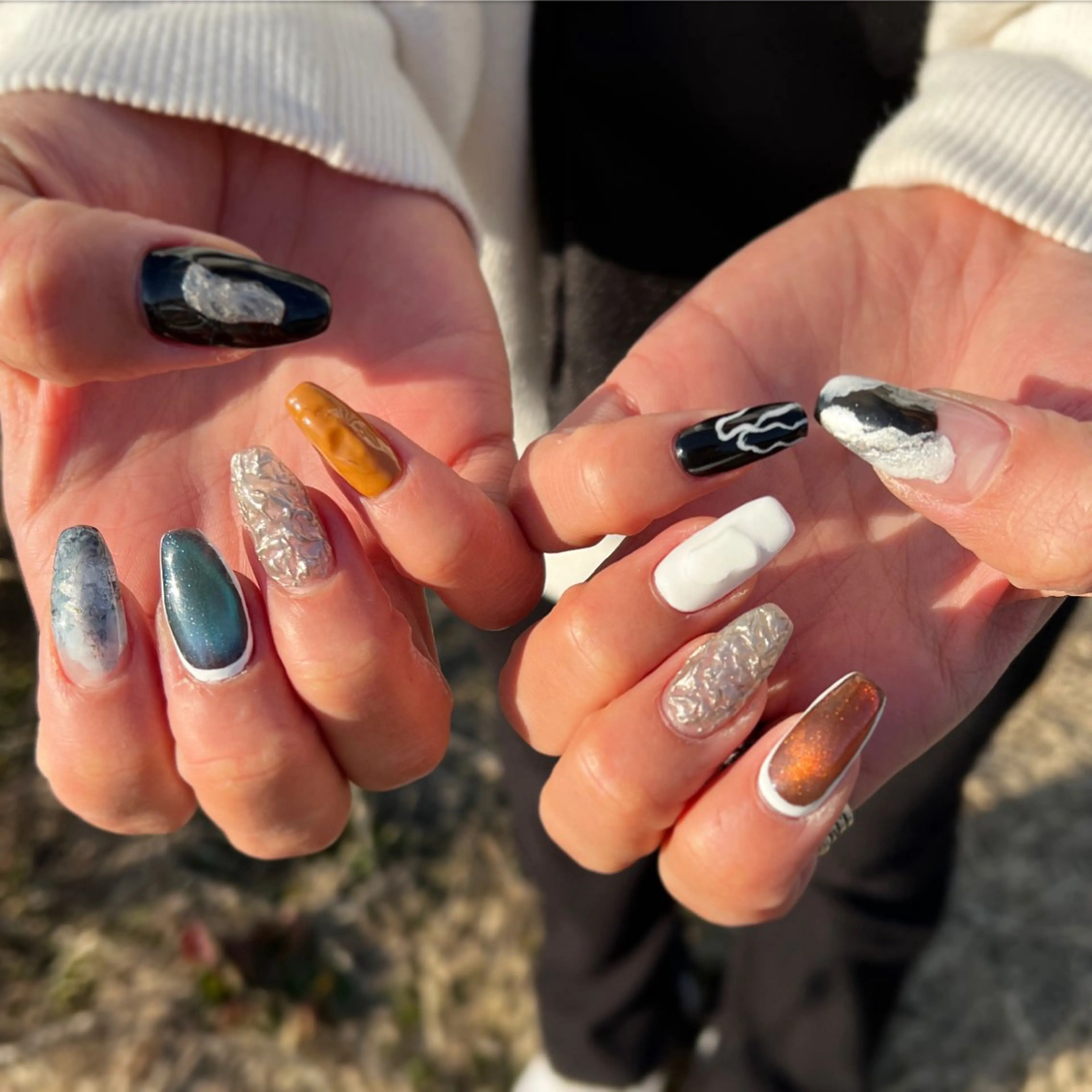 ネイル アートネイル ニュアンスネイル Aura nailのネイルデザイン