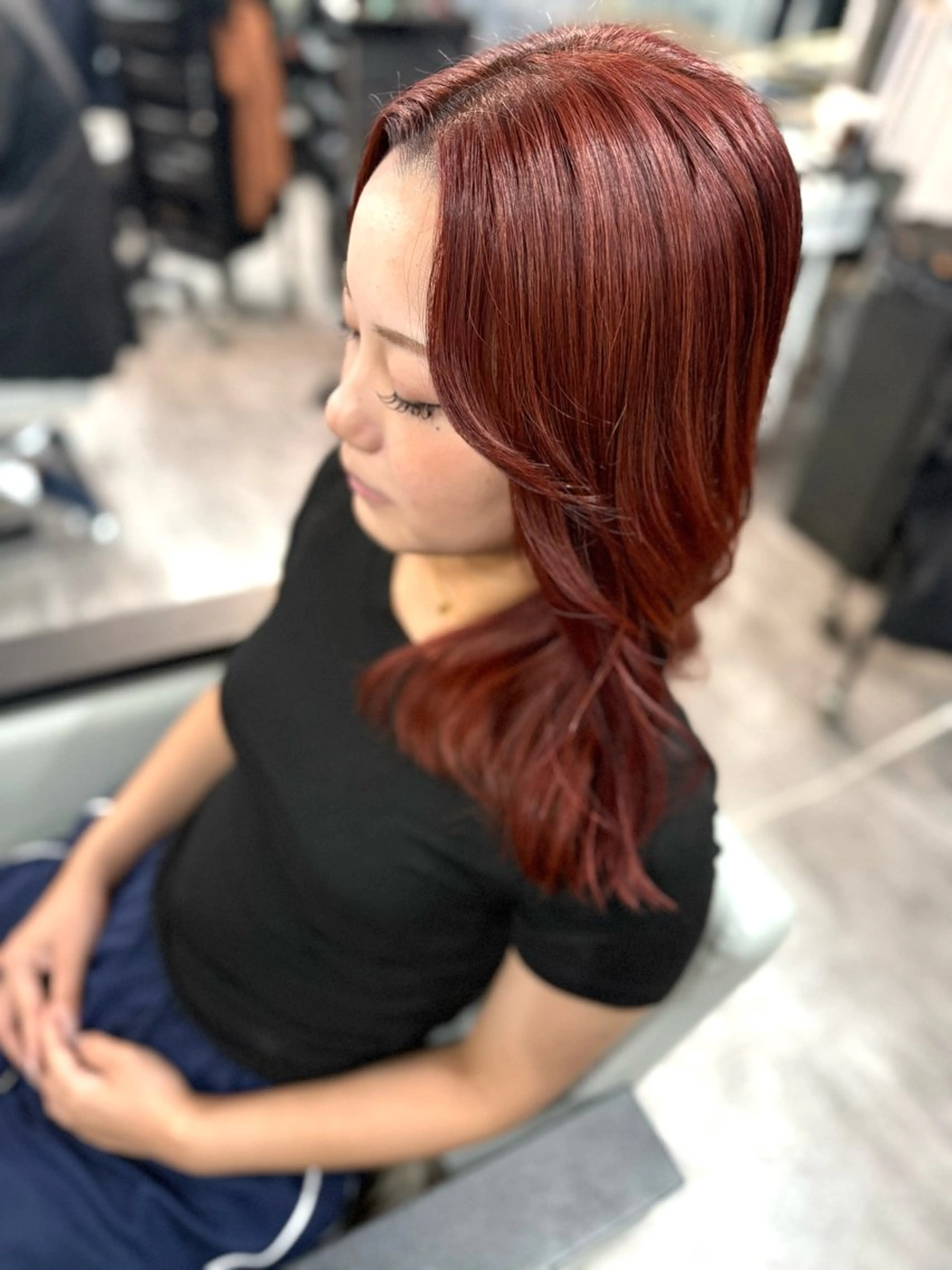 ミディアム ヘアカラー Sherry所属・川尻 詩織のヘアスタイル