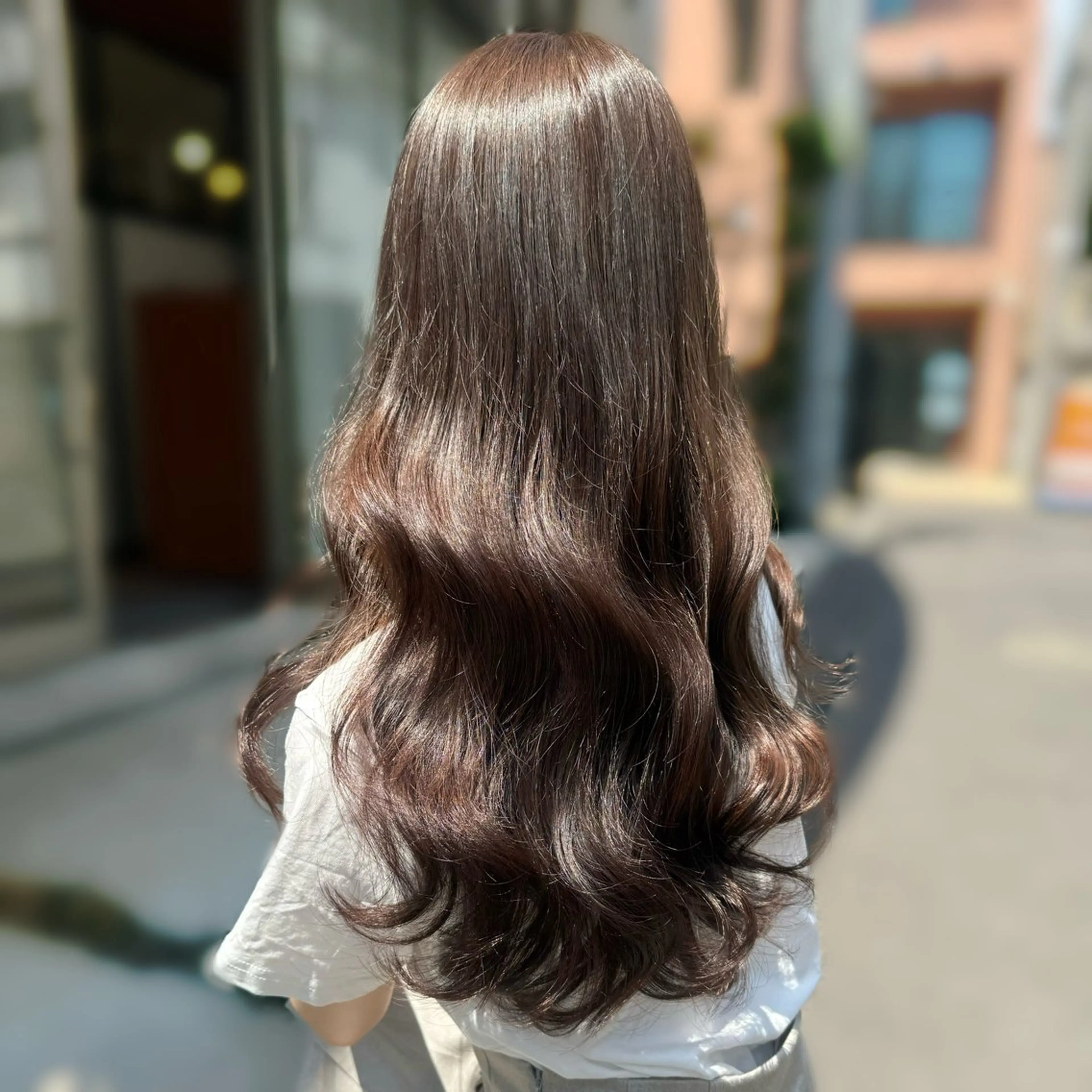 ロング カラー カット ヘアカラー トリートメント kana ブリーチなしカラー✨のヘアスタイル