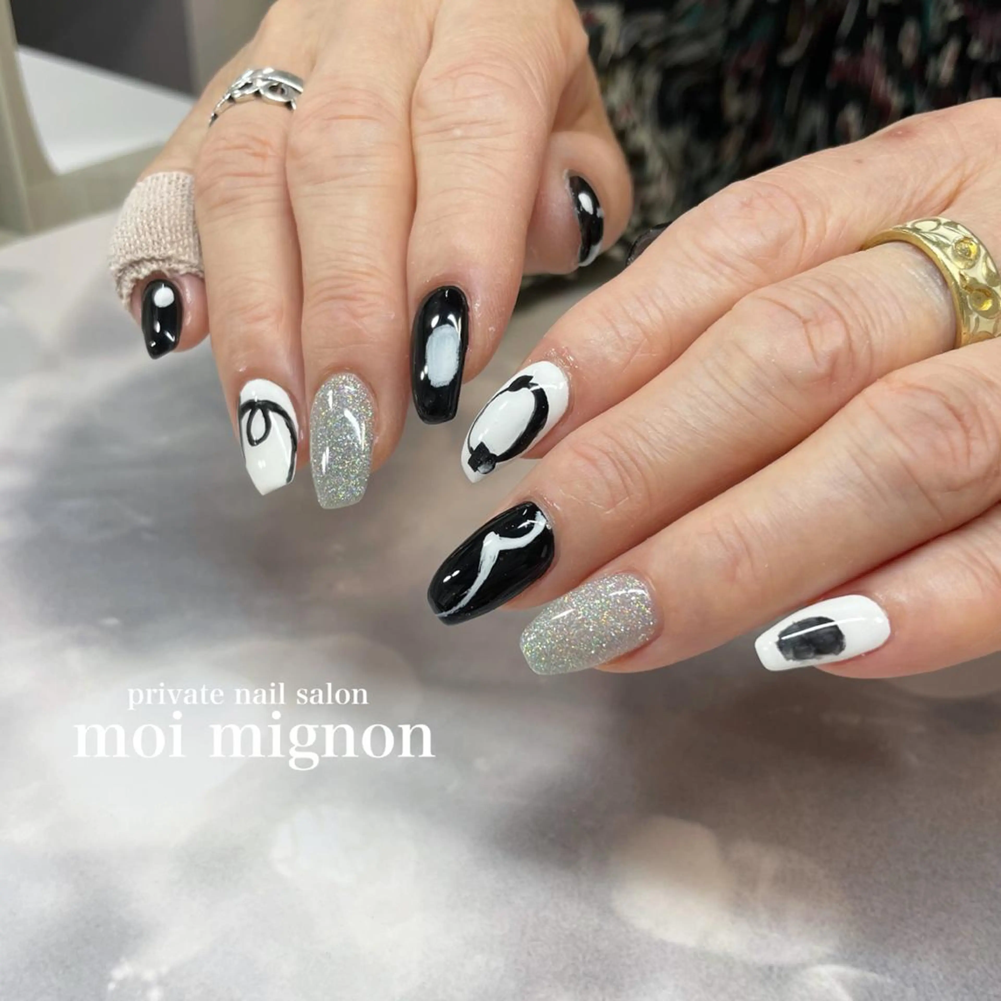 ネイル ロングネイル スクエアネイル ハンドネイル nailist Aki♡のネイルデザイン