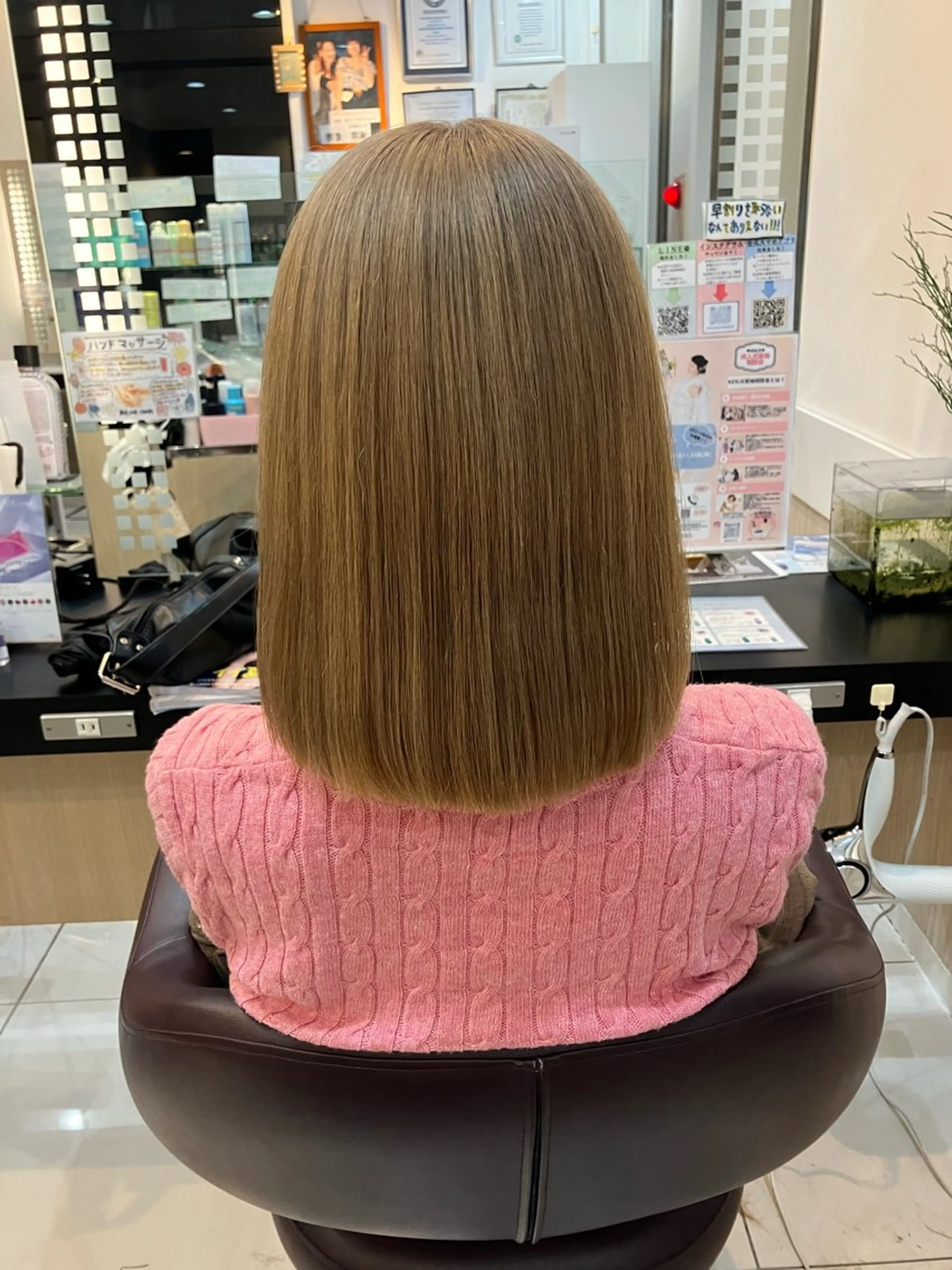 ミディアム ヘアカラー yukari 艶髪ヘアのヘアスタイル