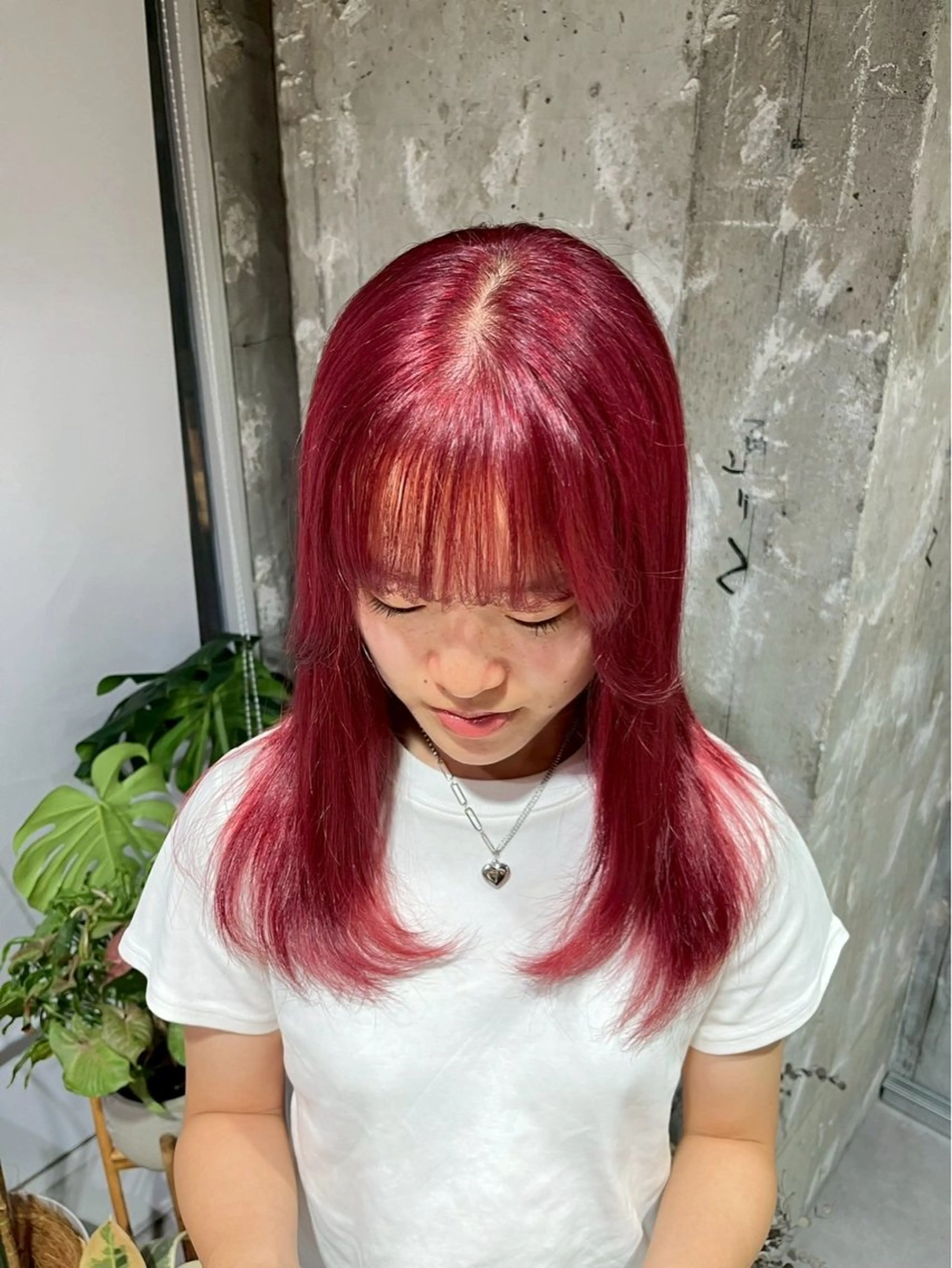 ロング 齋 花音のヘアスタイル