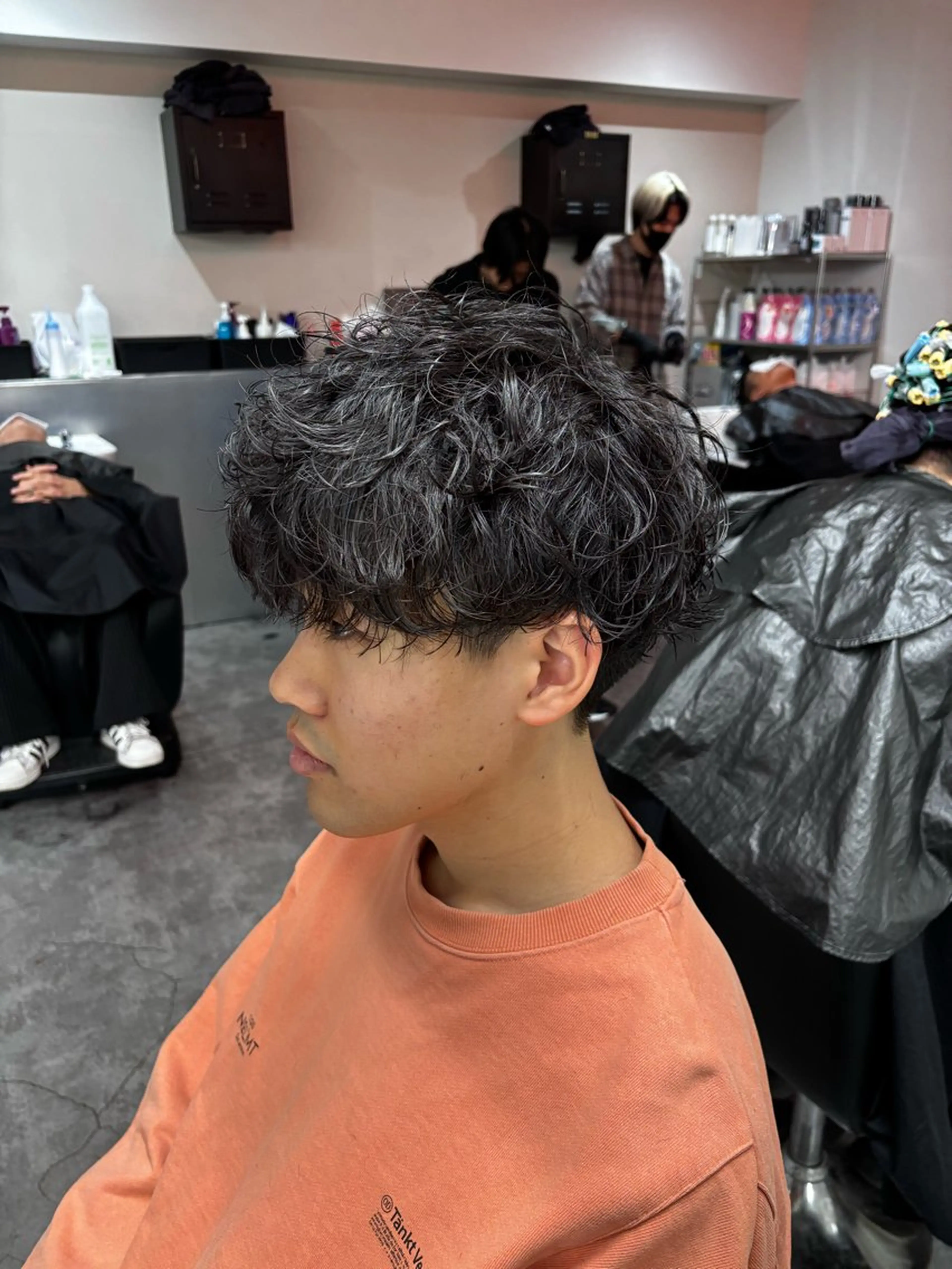 パーマ メンズ カット パーマ メンズ特化✨️ 韓国風パーマ🔥一八のヘアスタイル