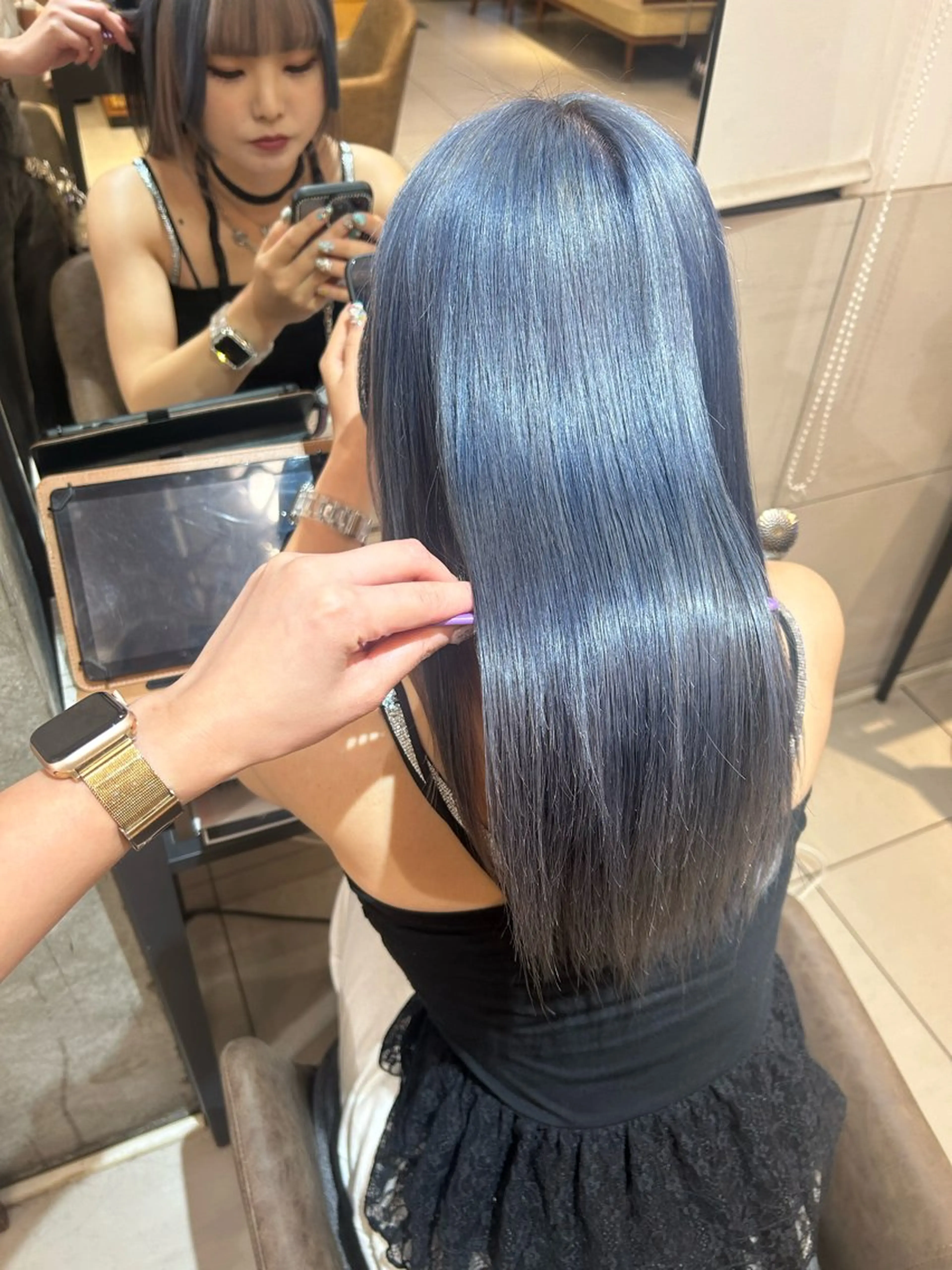 セミロング カラー トリートメント カット ヘアカラー トリートメント 艶カラー/耳つぼ/ 浴衣着付け/渡辺奈緒のその他イメージ