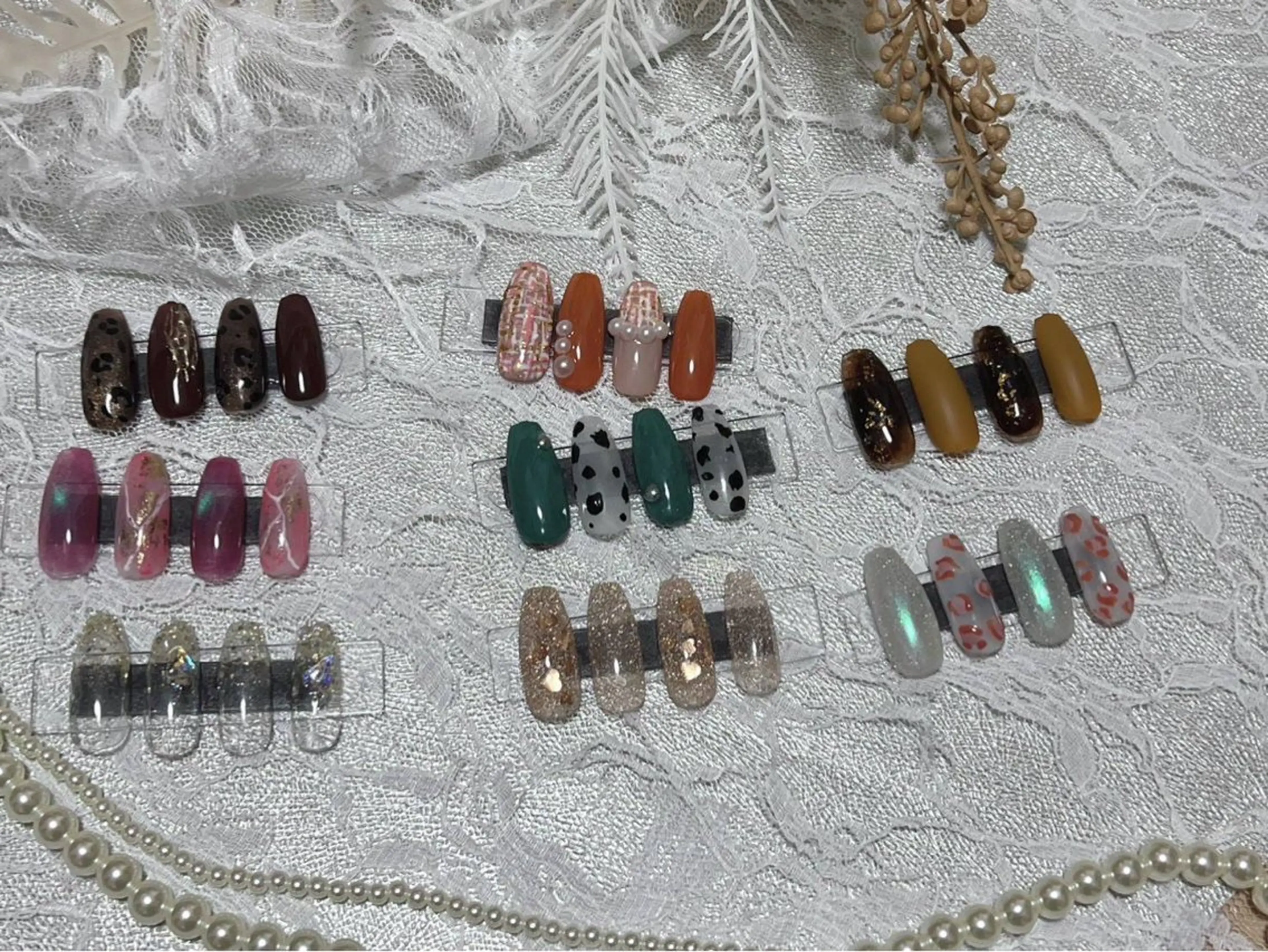 ネイル アートネイル カジュアル フットネイル ジェルネイル ミディアムネイル hanaCoco+plus所属・hanacoco ＋plusのマツエク・マツパデザイン