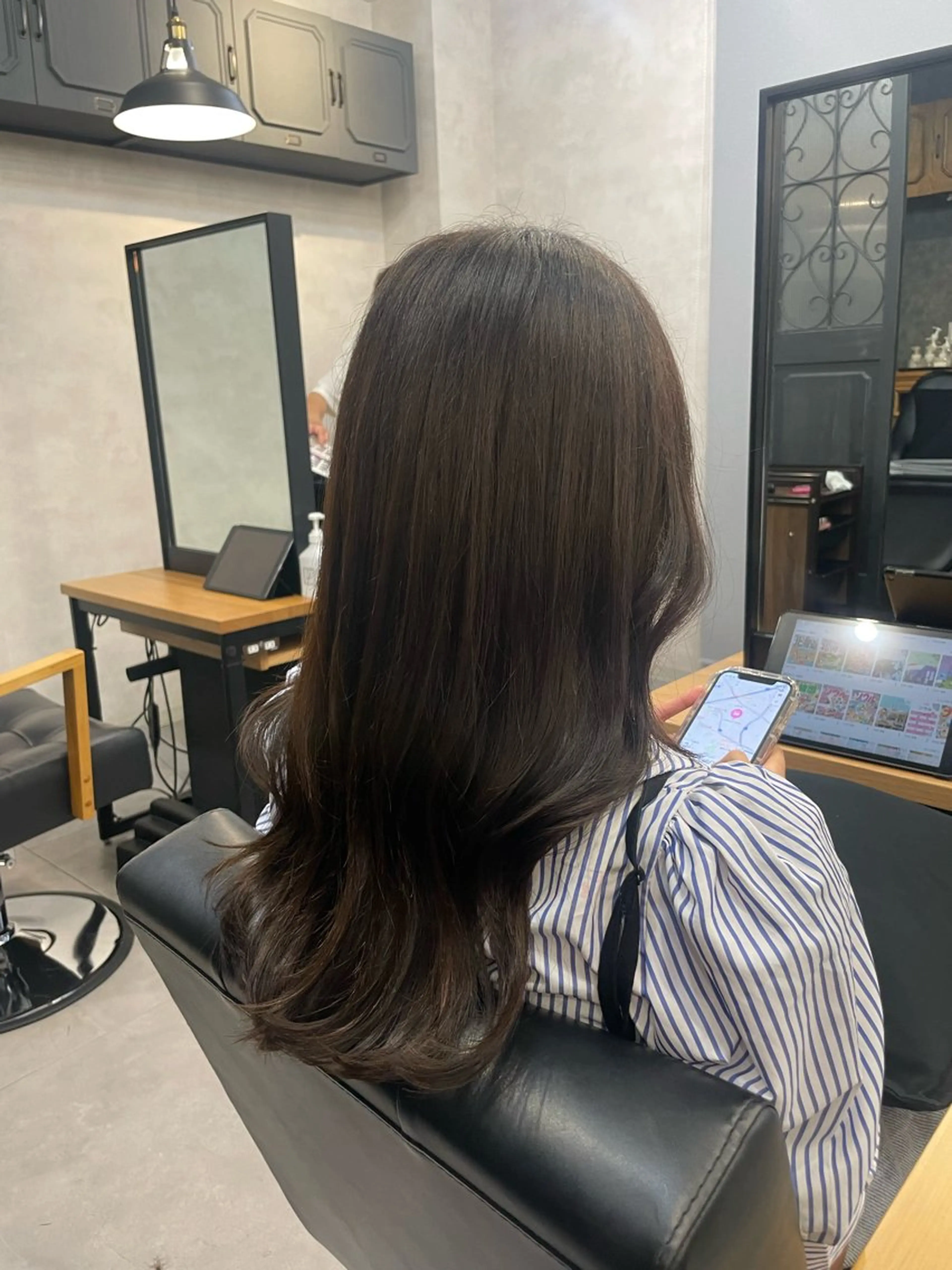 ロング カラー ヘアカラー トリートメント 今村 南穂のヘアスタイル