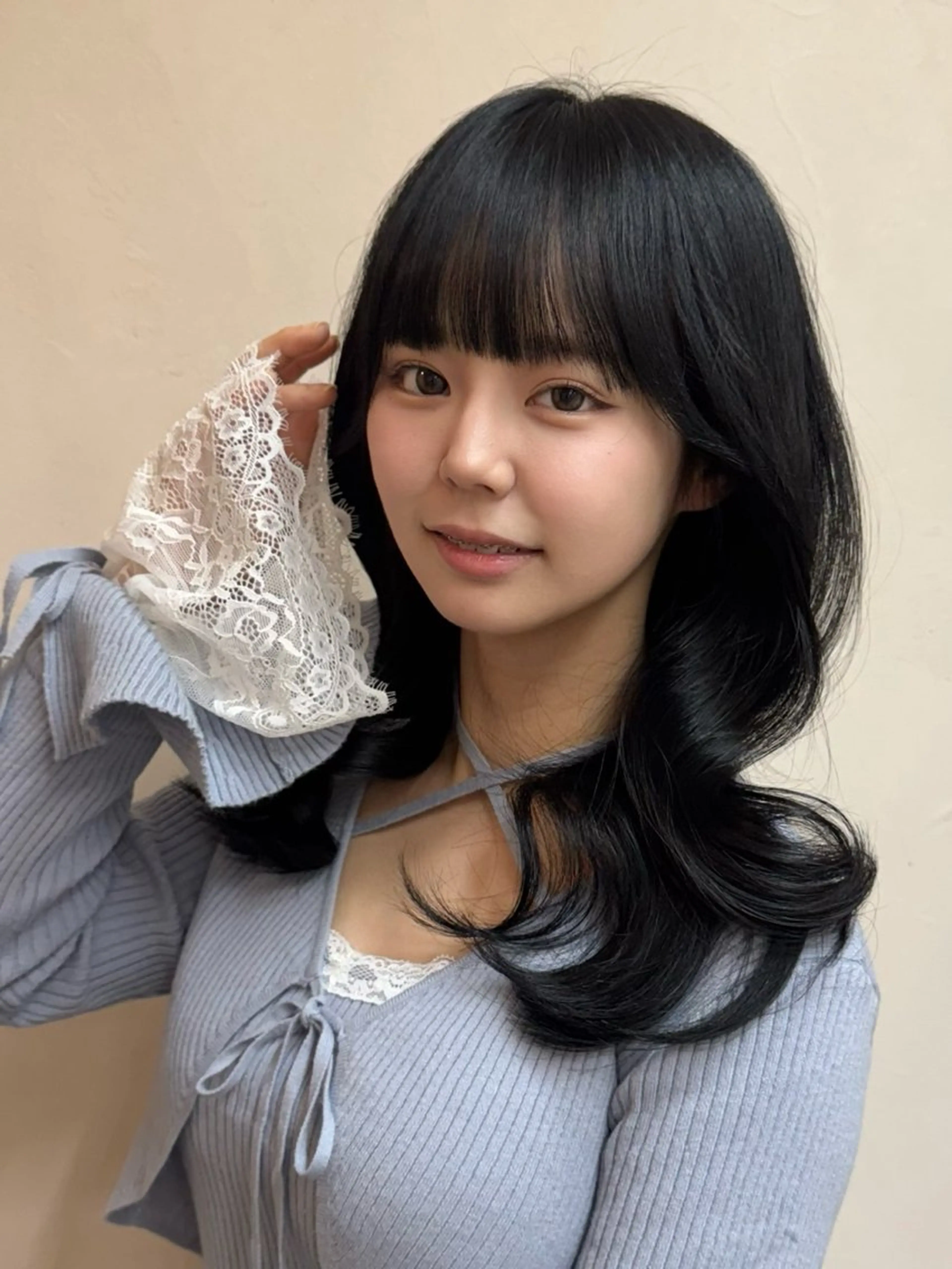 セミロング ヘアカラー トリートメント 🤍 韓国ヘア / INORI 🤍のヘアスタイル