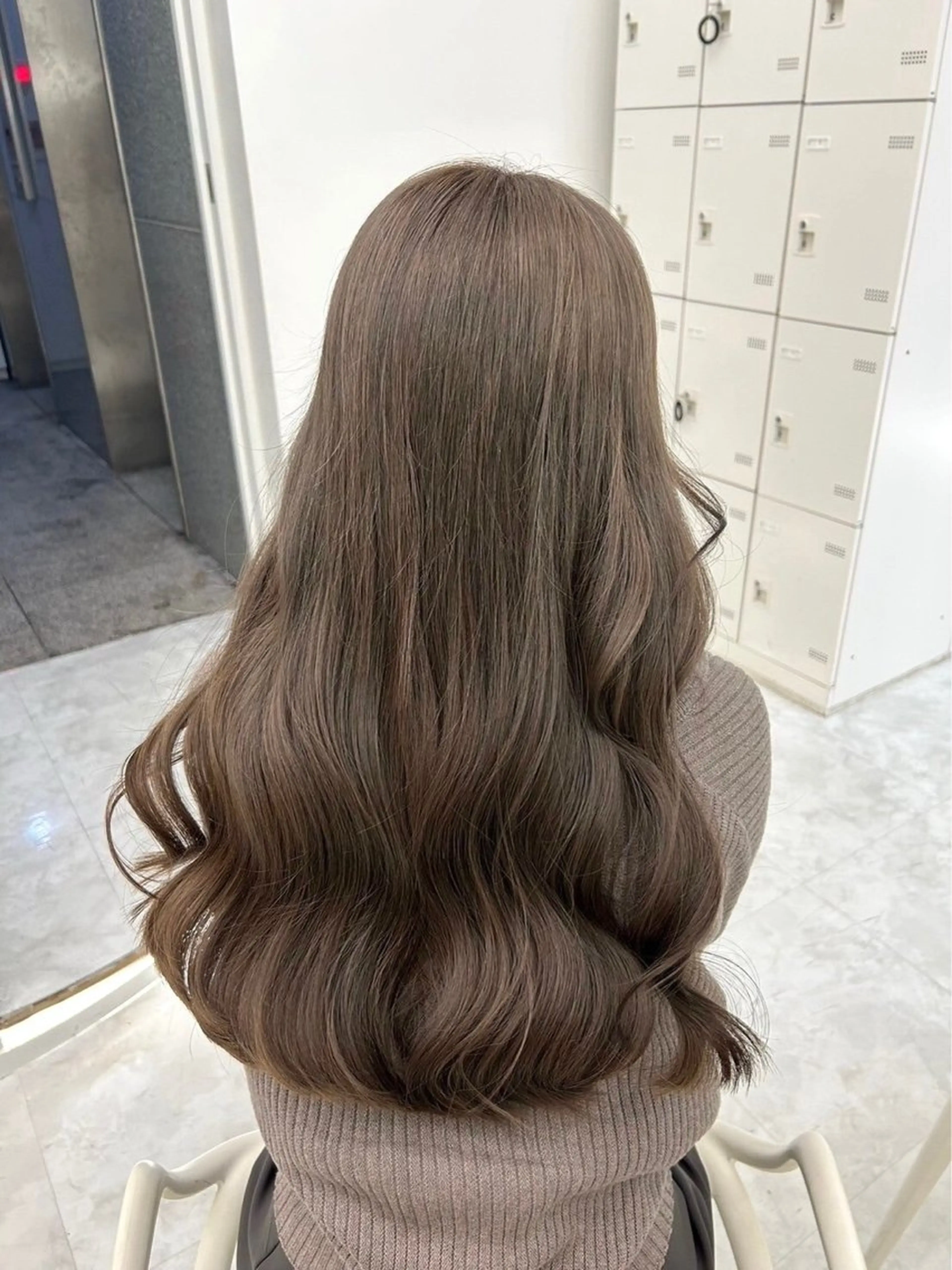 カラー ヘアカラー トリートメント 韓国ベージュ🪞艶 カラー/yume❤︎のヘアスタイル