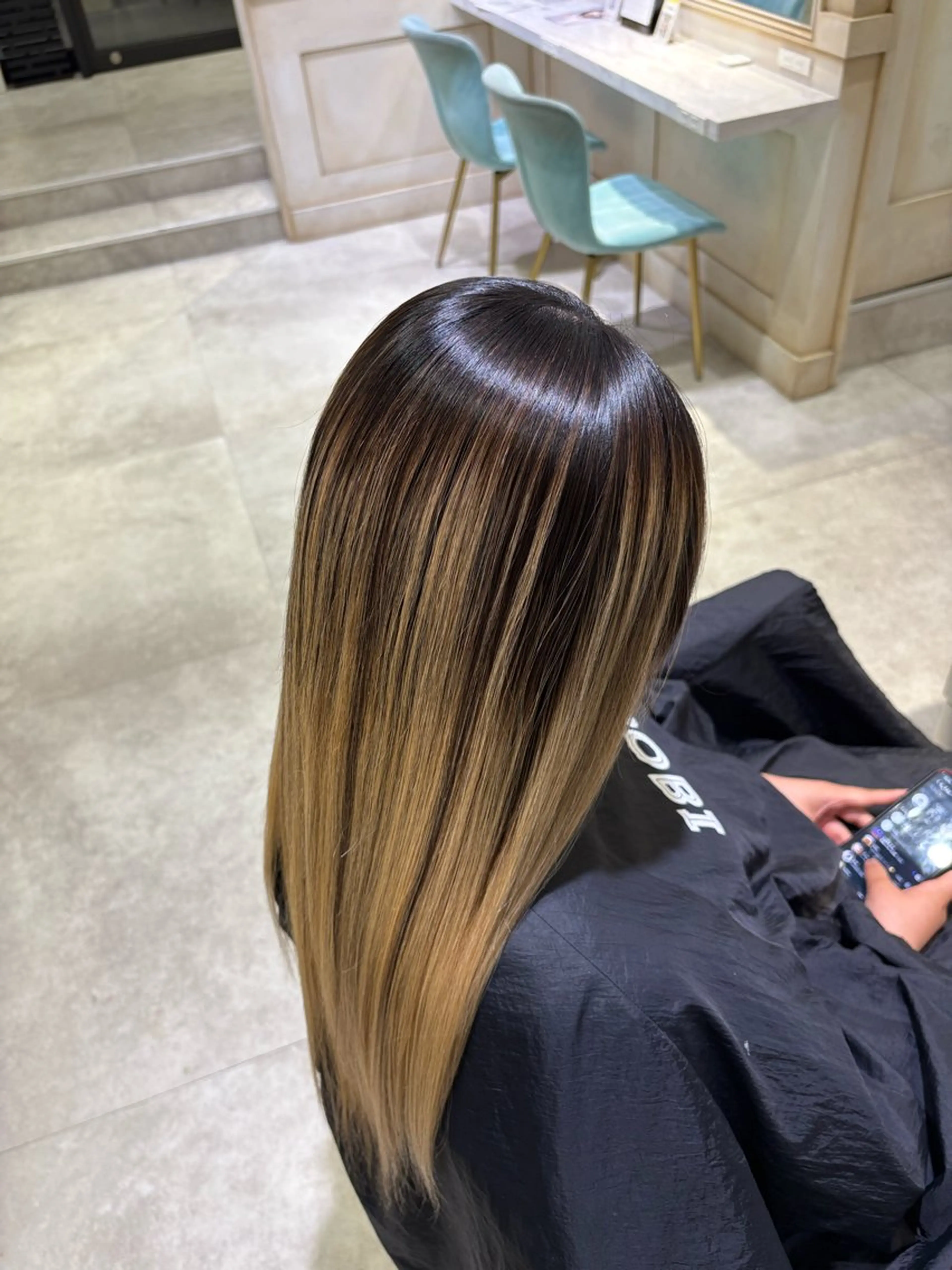 ロング 縮毛矯正 トリートメント 🟠美髪矯正⭐️ 刑部一哉🟠のヘアスタイル