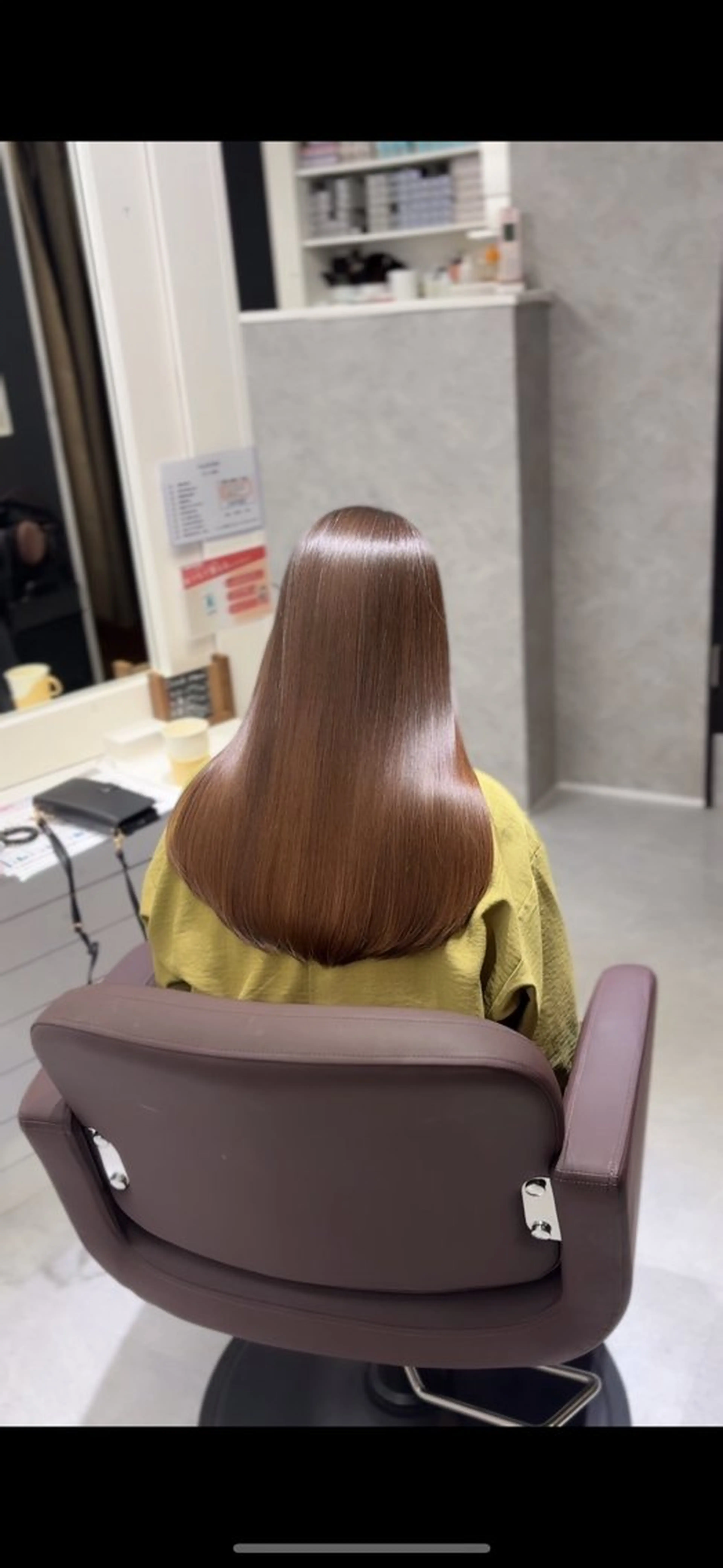 ロング 縮毛矯正 縮毛矯正 Aura 髪質改善＆韓国レイヤー所属・あい❤︎ /髪質改善/艶カラーのヘアスタイル