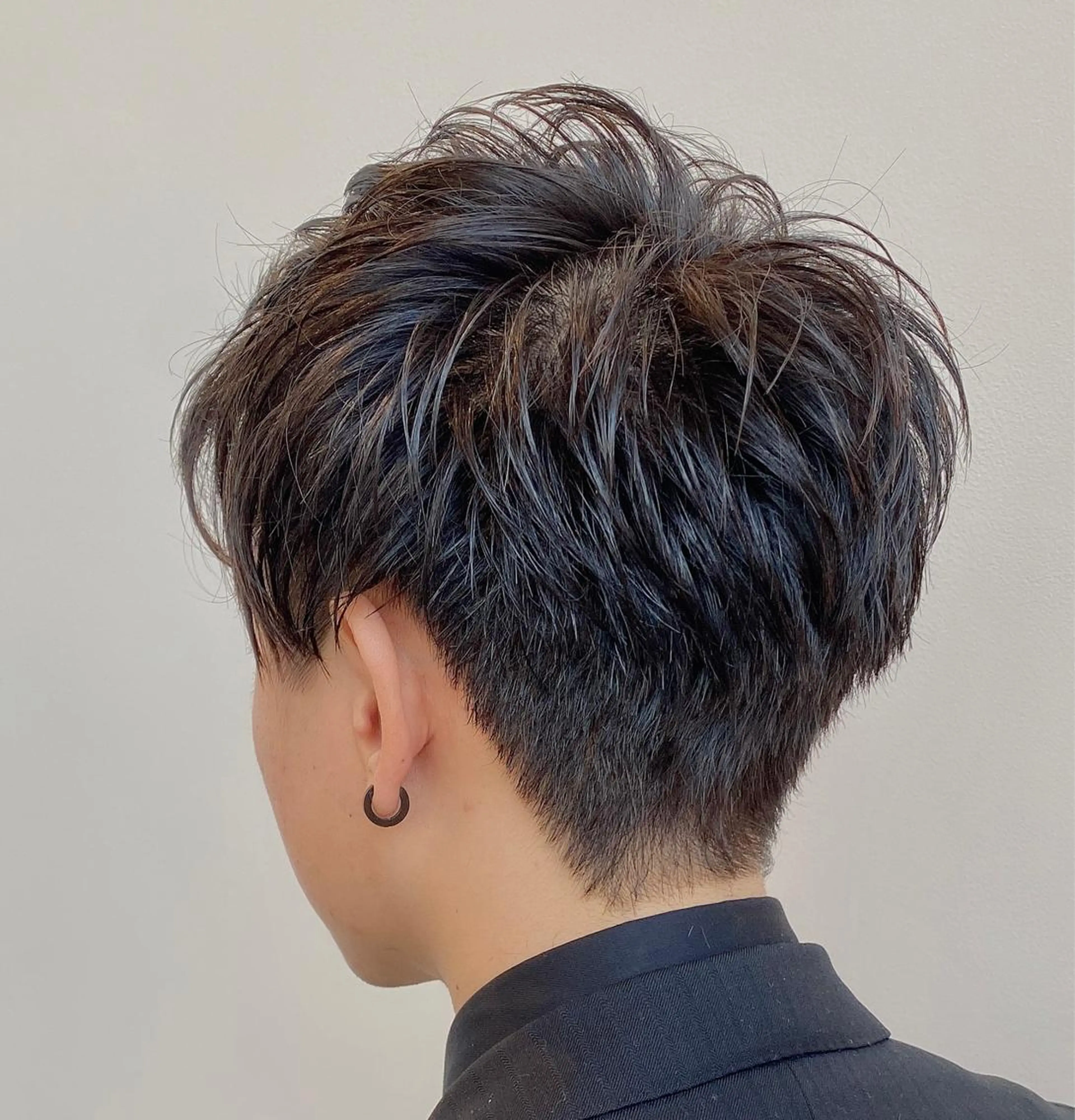 ショート パーマ メンズ カット 店舗移動します ご連絡くださいESAのヘアスタイル
