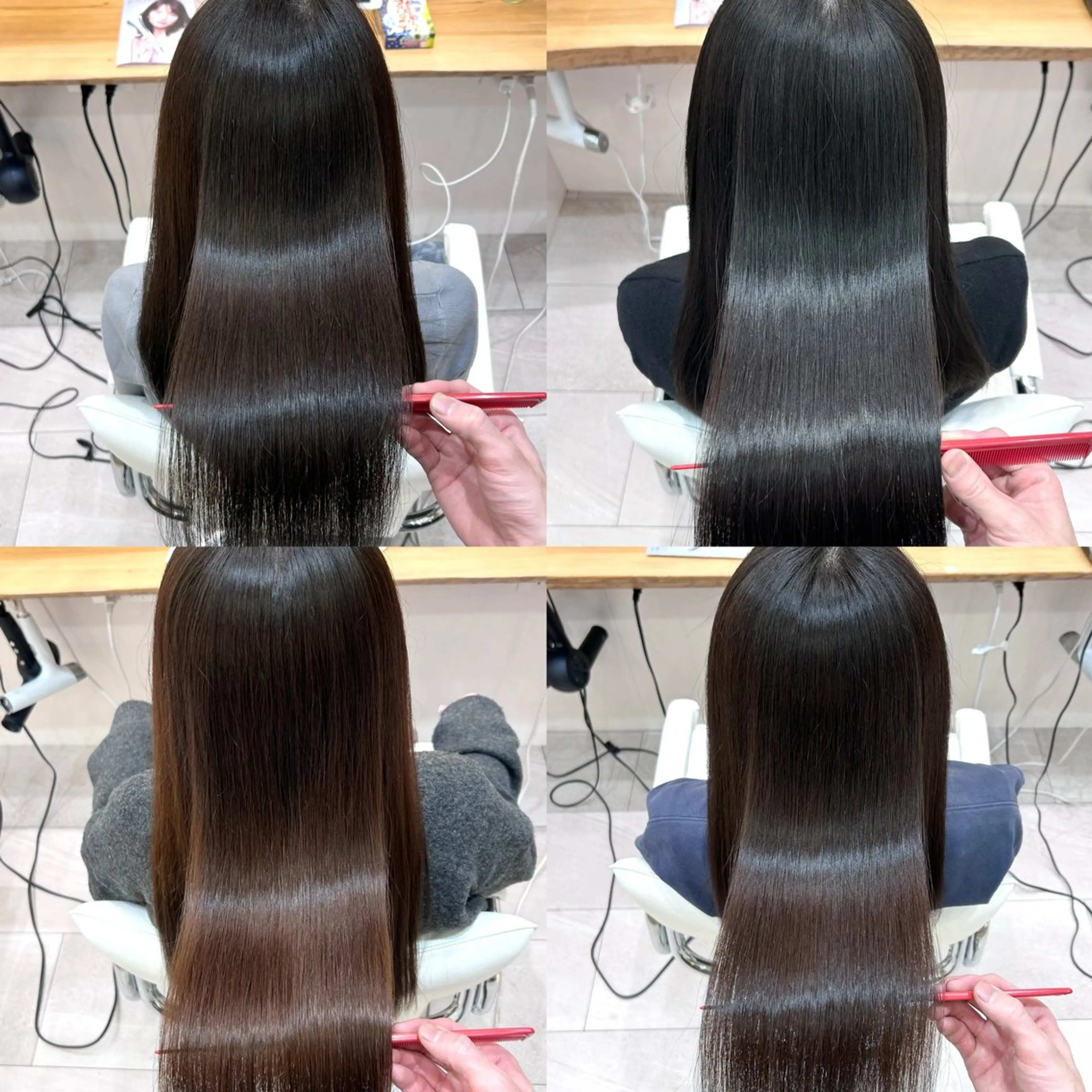 ロング ケアカラー 髪質改善 トリートメント ボブ/レイヤーボブ/ 髪質改善/梶川 夏季のヘアスタイル