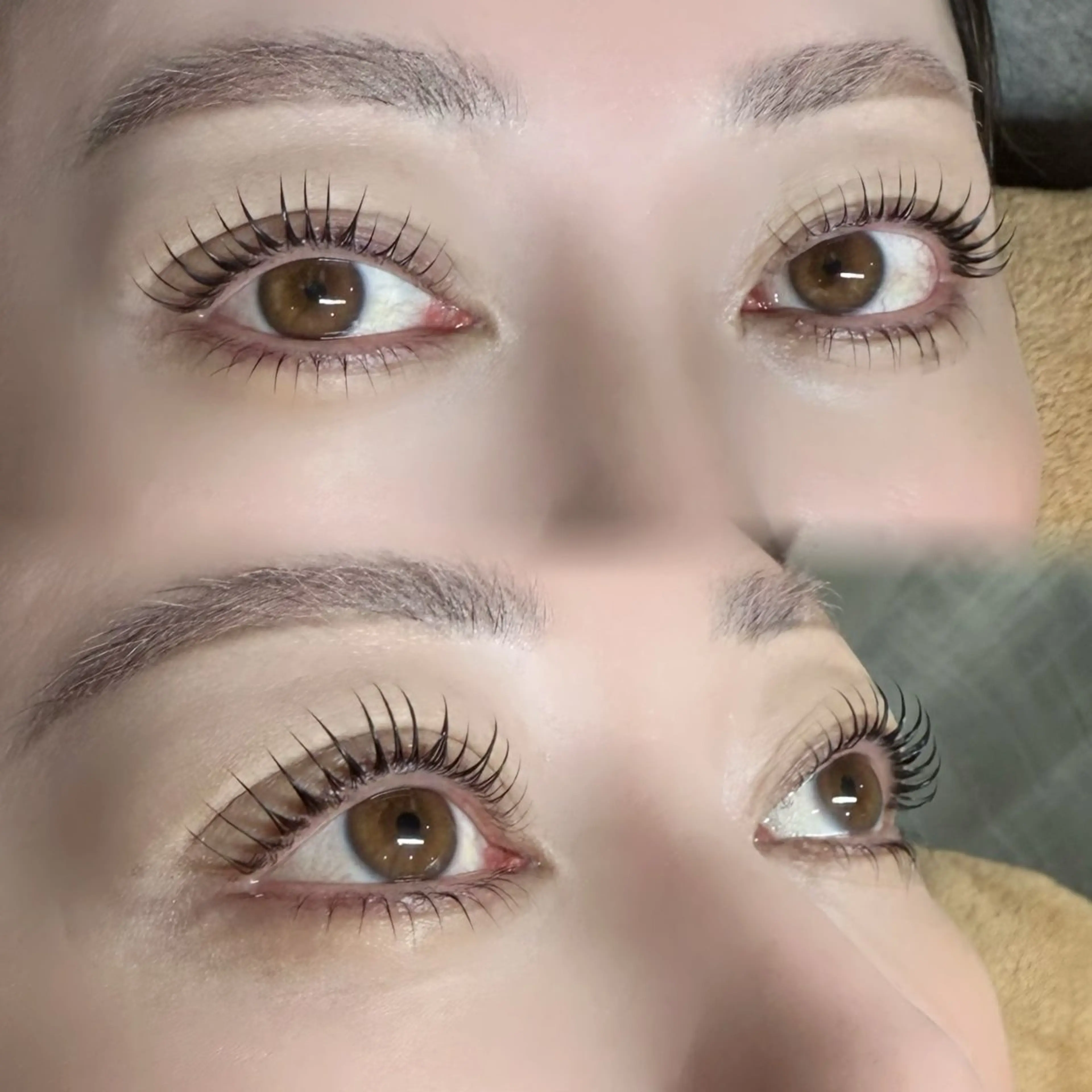 上下パリジェンヌラッシュリフトの写真