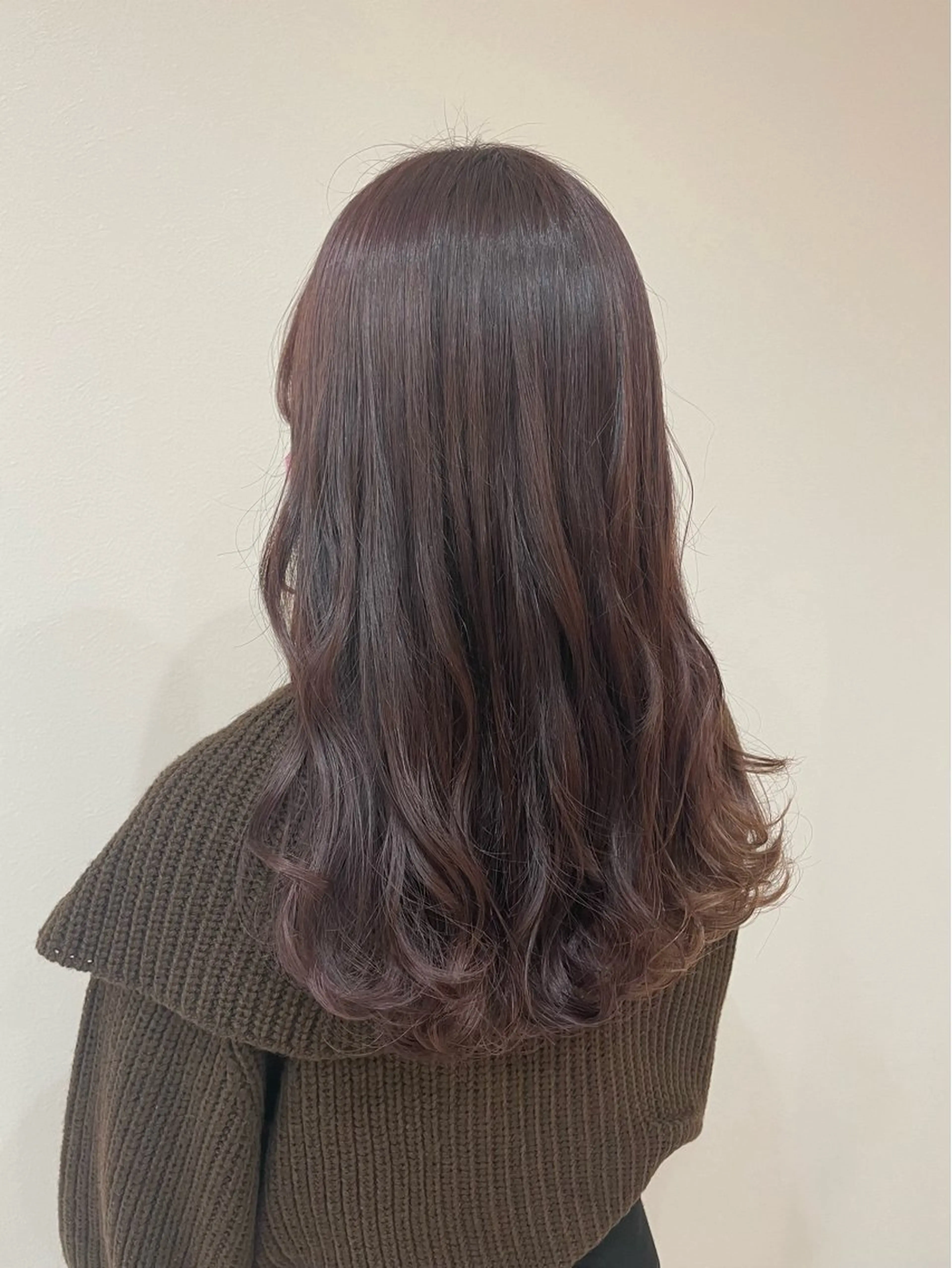 ロング ピンクラベンダー ベージュカラー🧸/ 松崎/東区/高橋理沙のヘアスタイル