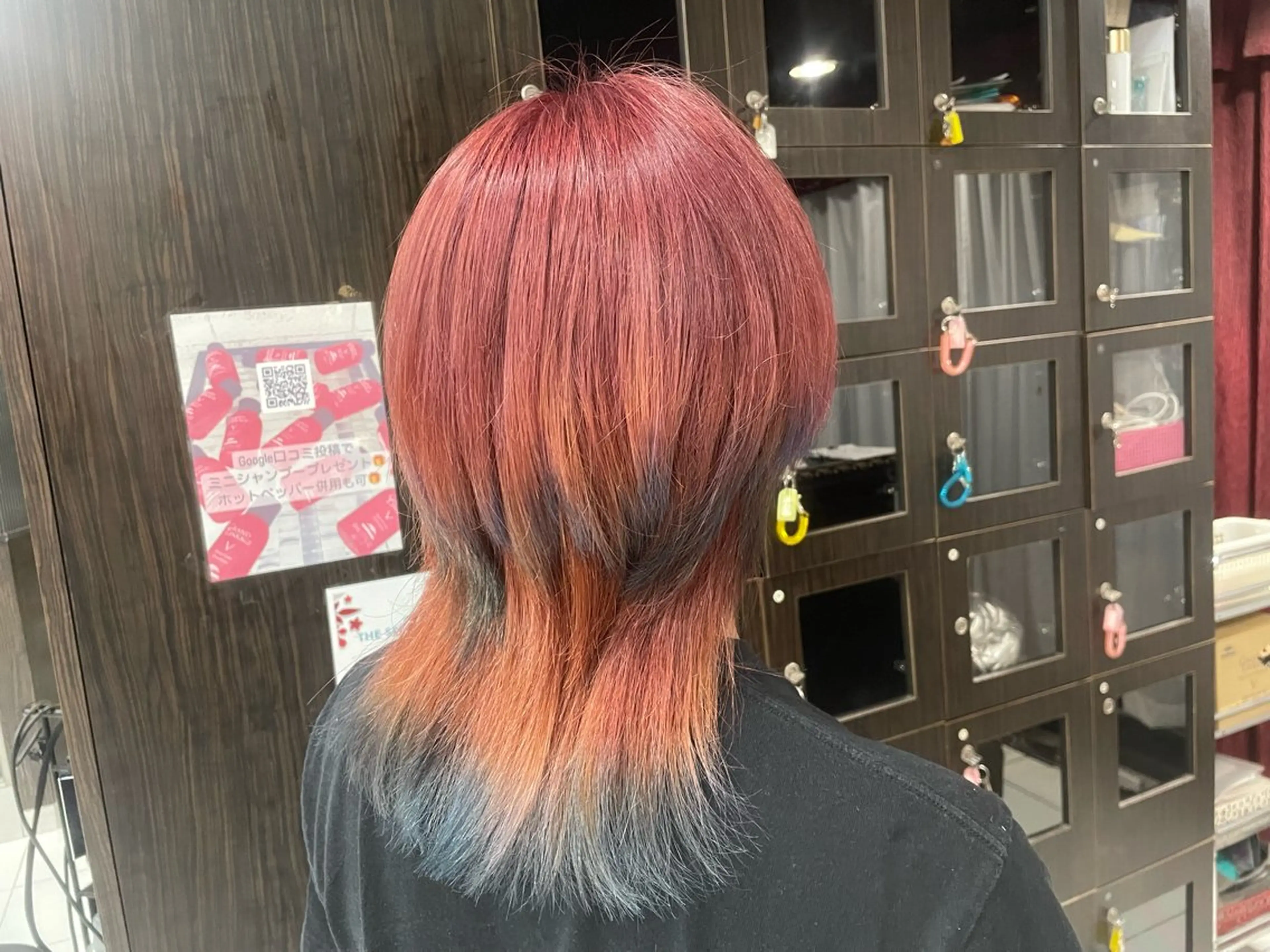 ミディアム ウルフカット ヘアカラー ♡ヘアセット.ピンク Ayakaのヘアスタイル