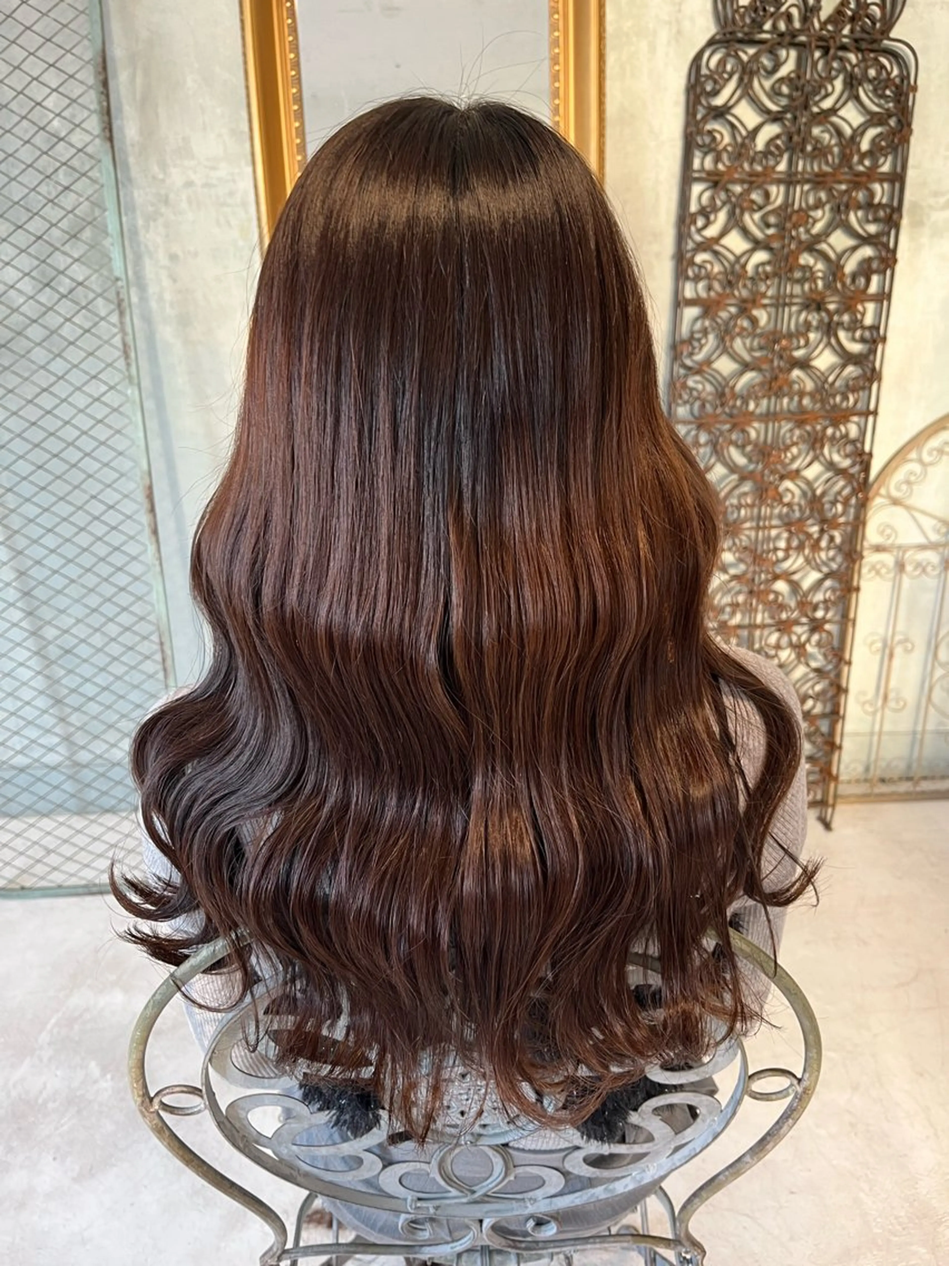 ロング カット ヘアカラー 🩷ྀི暖色カラー 🫧ྀིススマゴチヨのヘアスタイル