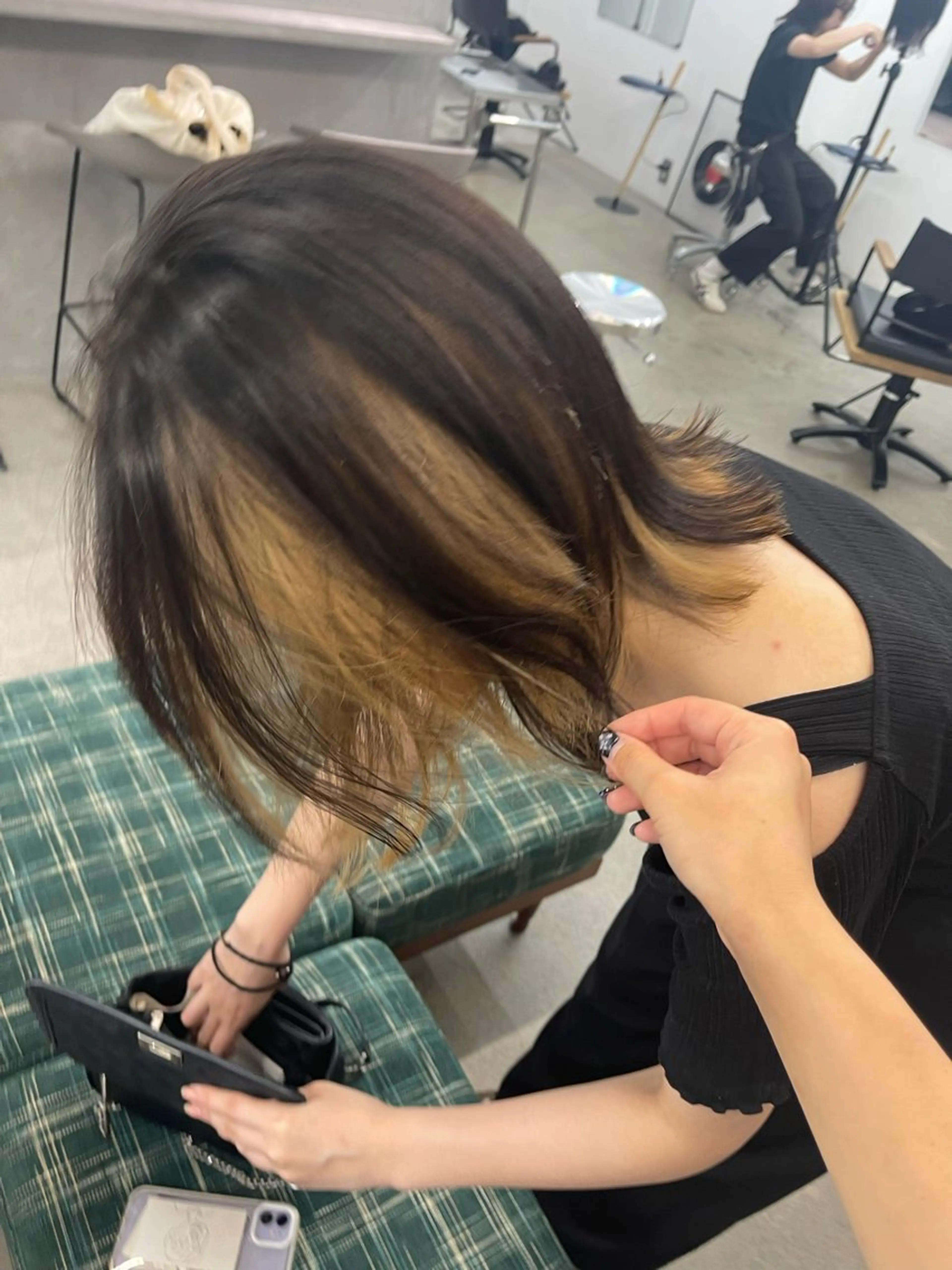 カラー Elme所属・デビュー前割引中🔥 平口はのんのヘアスタイル