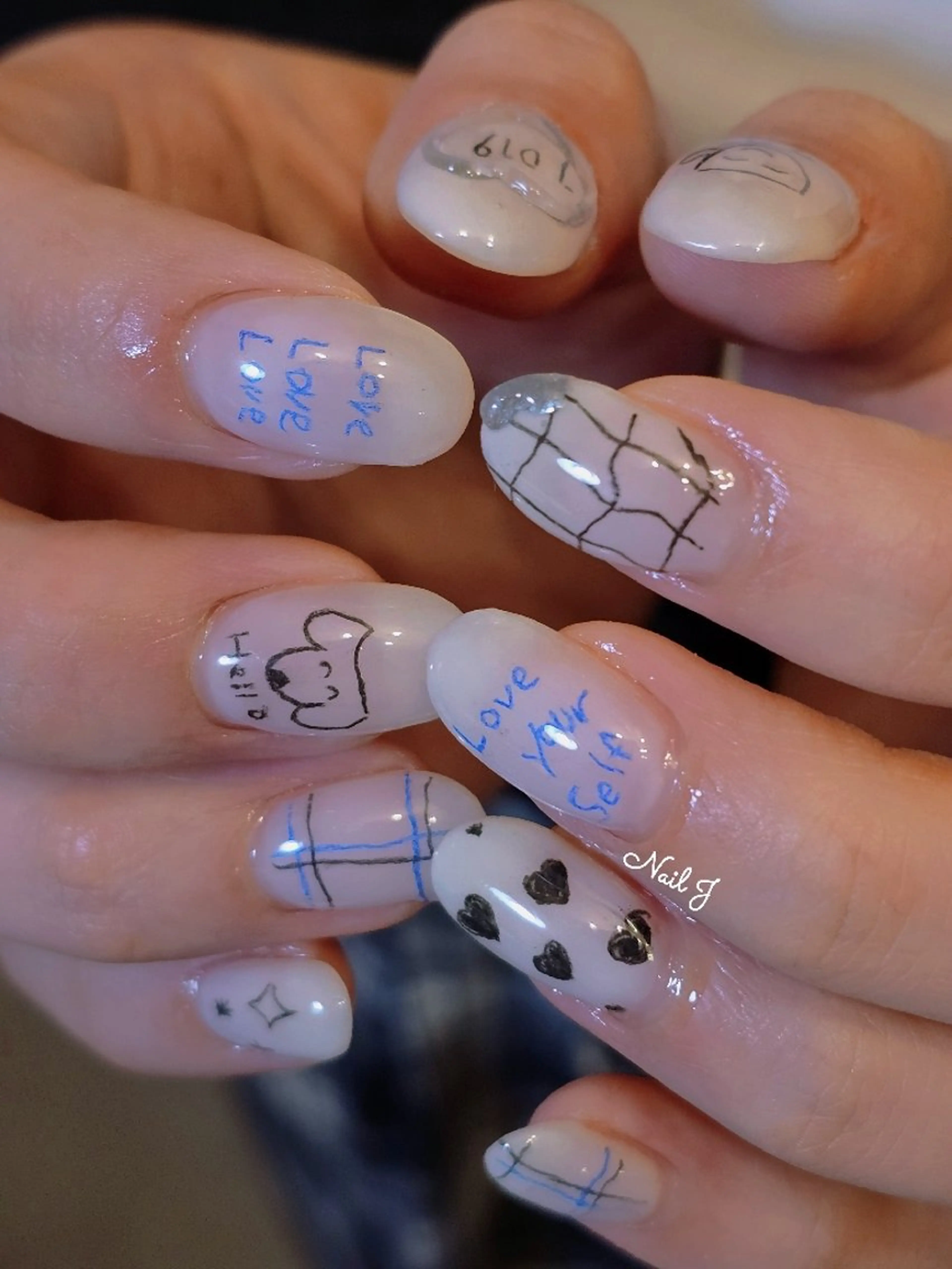 ネイル 韓国ネイル 持ち込み ハンドネイル Nail Jのネイルデザイン