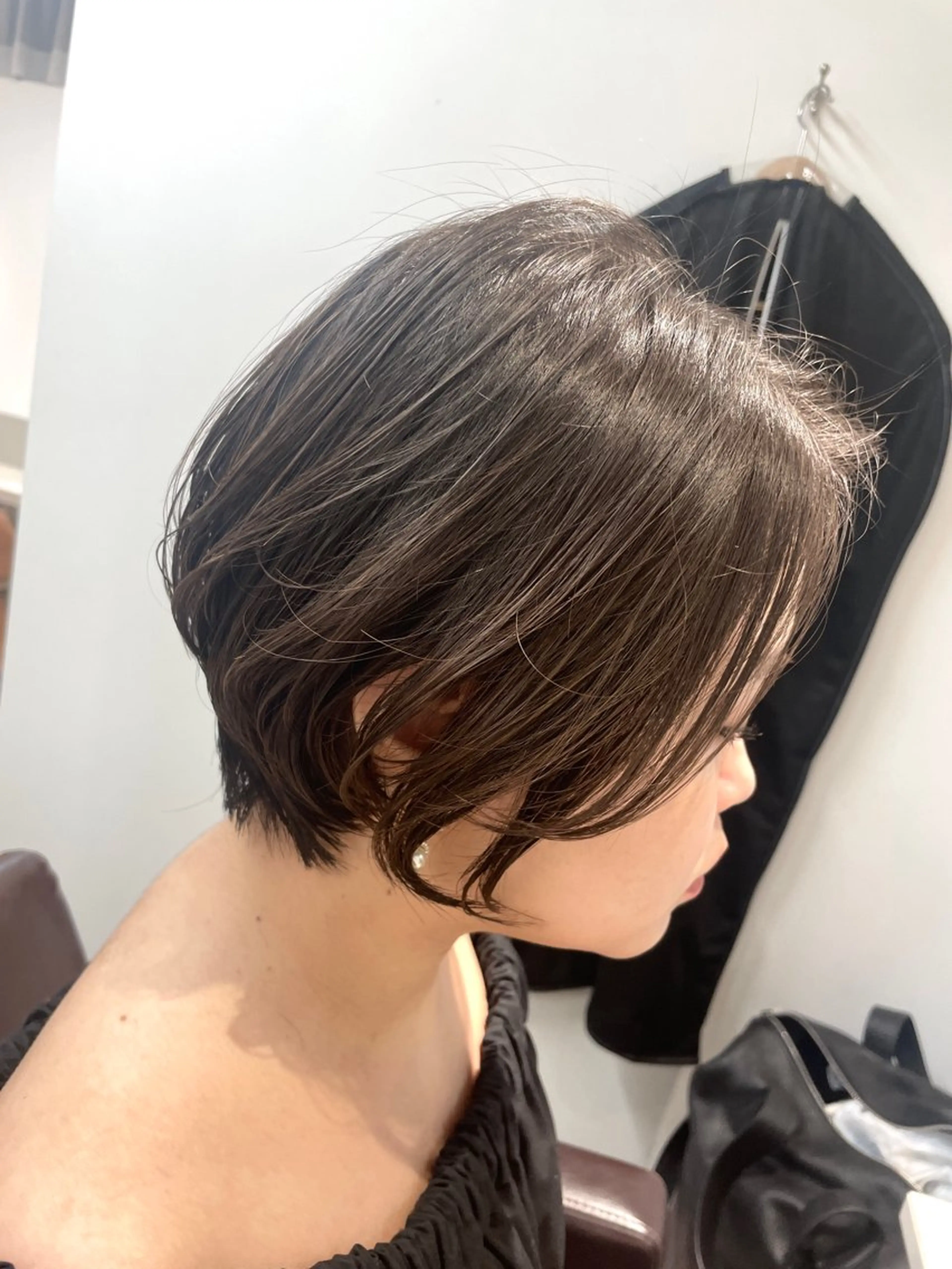 ショート カラー ショートボブ ボブ ショートヘア カット ヘアカラー トリートメント BEBE所属・ブリーチなし 透明感カラーKANAのヘアスタイル