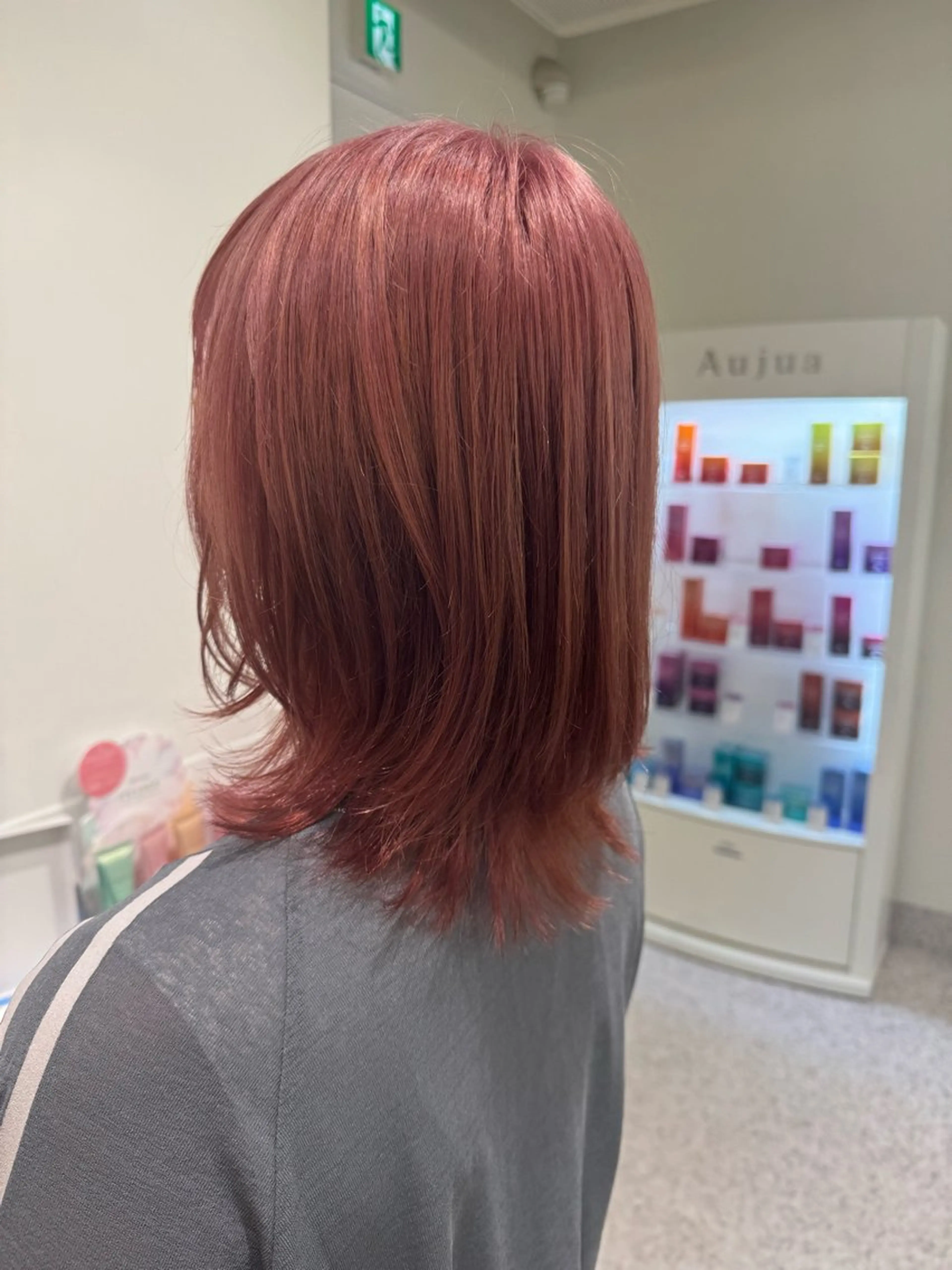 ミディアム ヘアカラー Sea by LUVISM 万代店所属・モデル募集 /万代/松井茉里奈のヘアスタイル