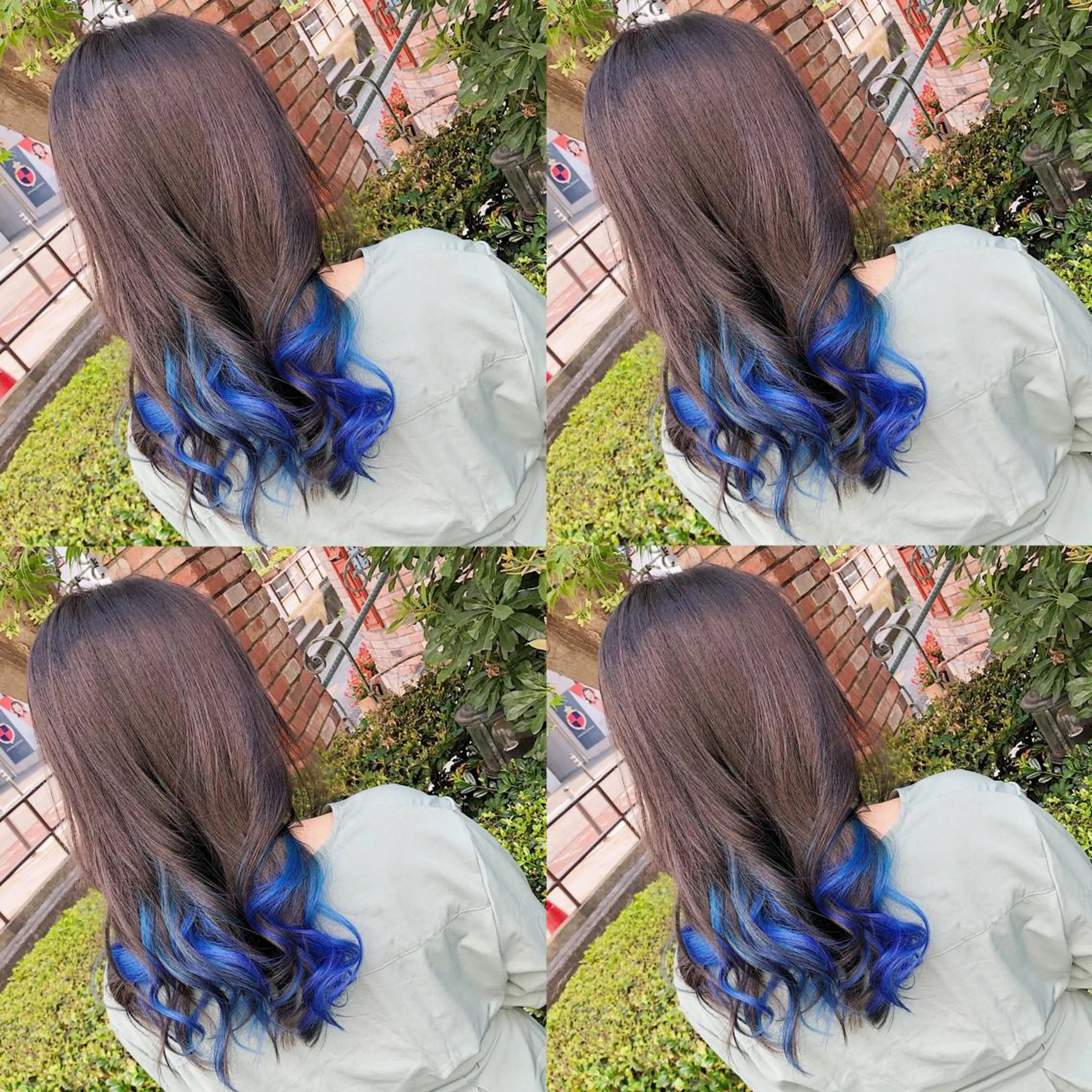 ロング カラー ヘアアレンジ メンズ キッズ カット ヘアカラー トリートメント ヘアセット 💟Chloe原宿店 🩶ハイトーンのヘアスタイル