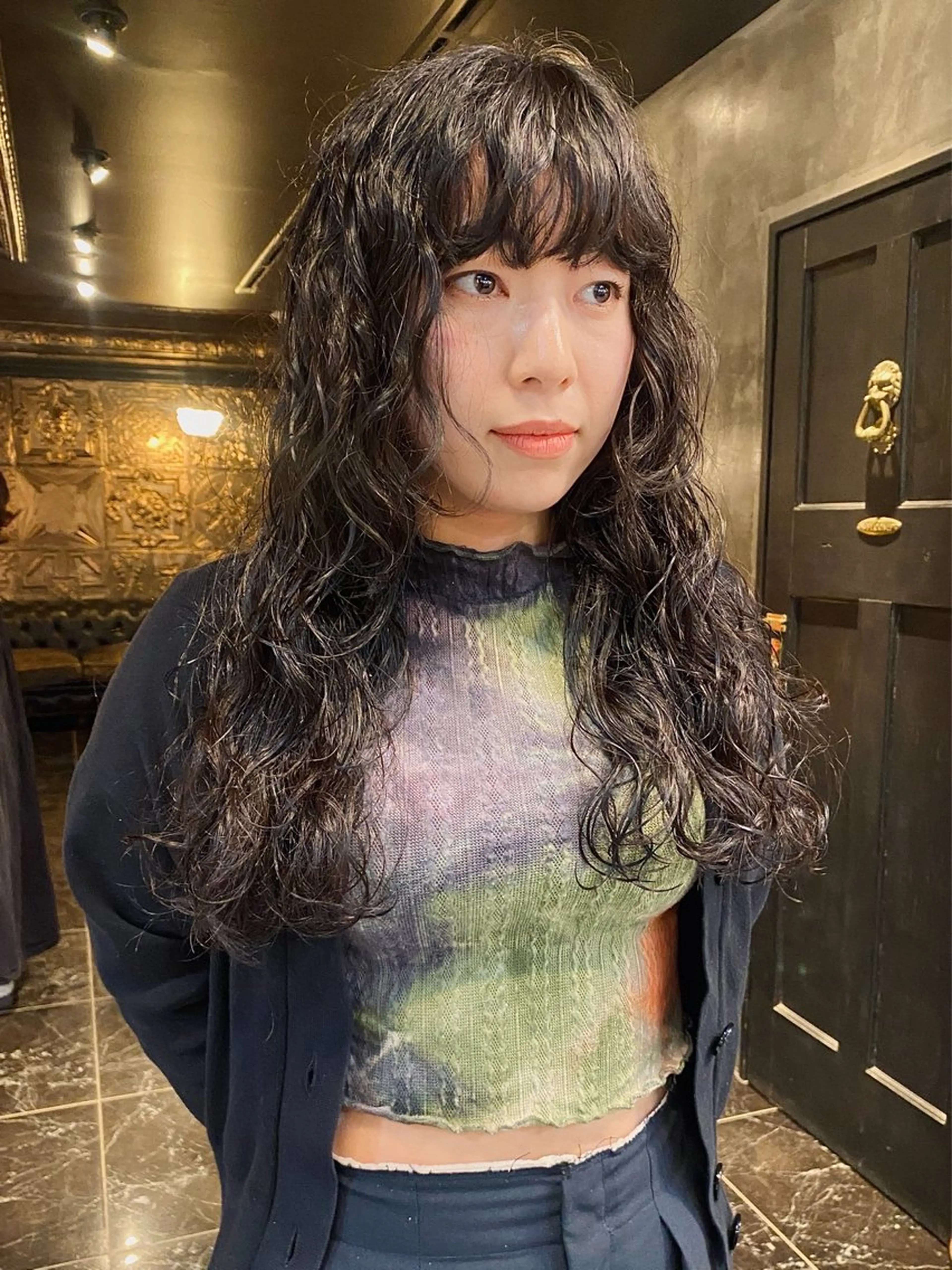 ロング パーマ ルカ/ レイヤーカット🍓のヘアスタイル