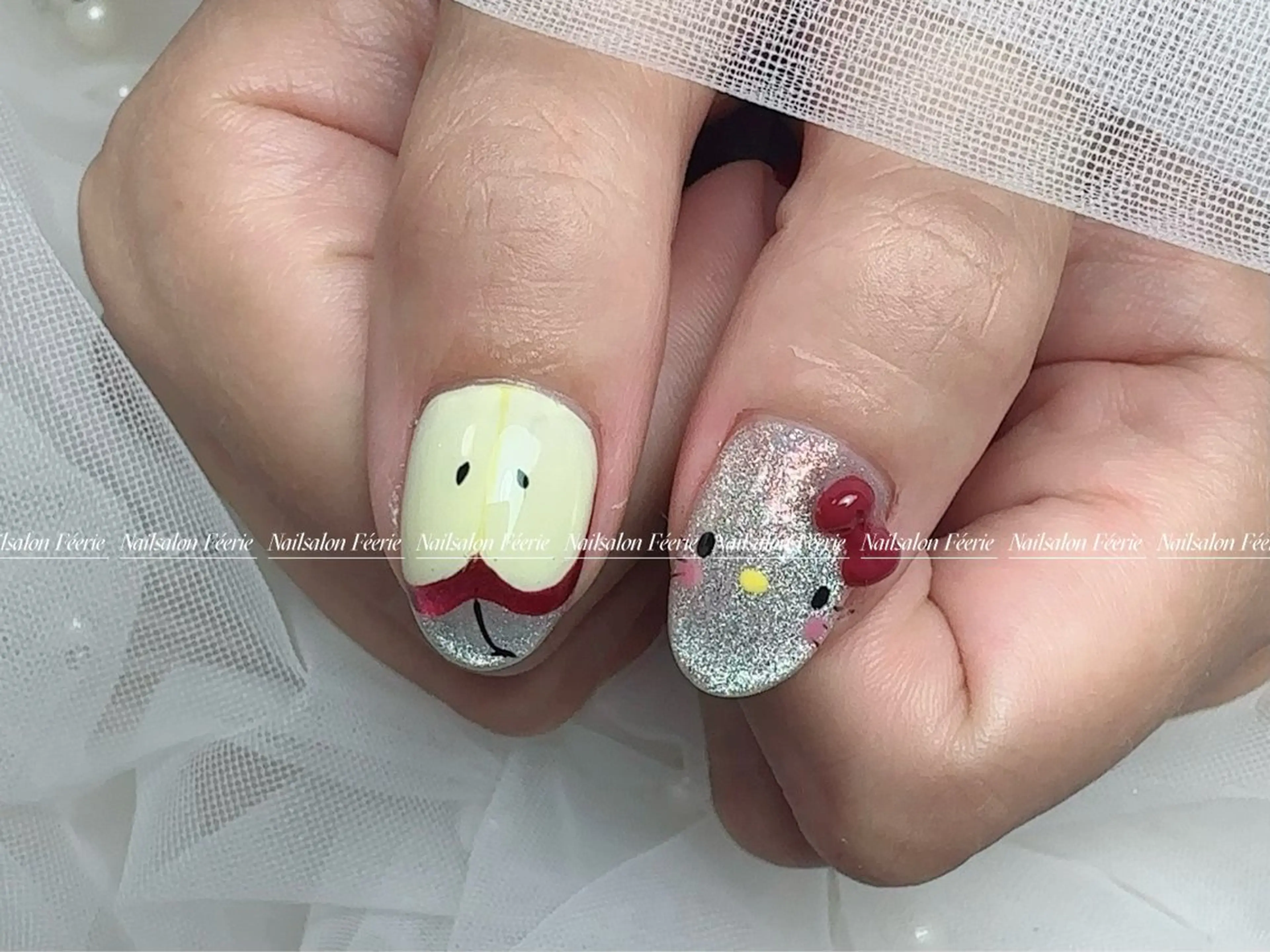 ネイル 成人式 長さ出し フットネイル フレンチネイル ジェルネイル ハンドネイル ハンドケア nail salon Feerieのネイルデザイン