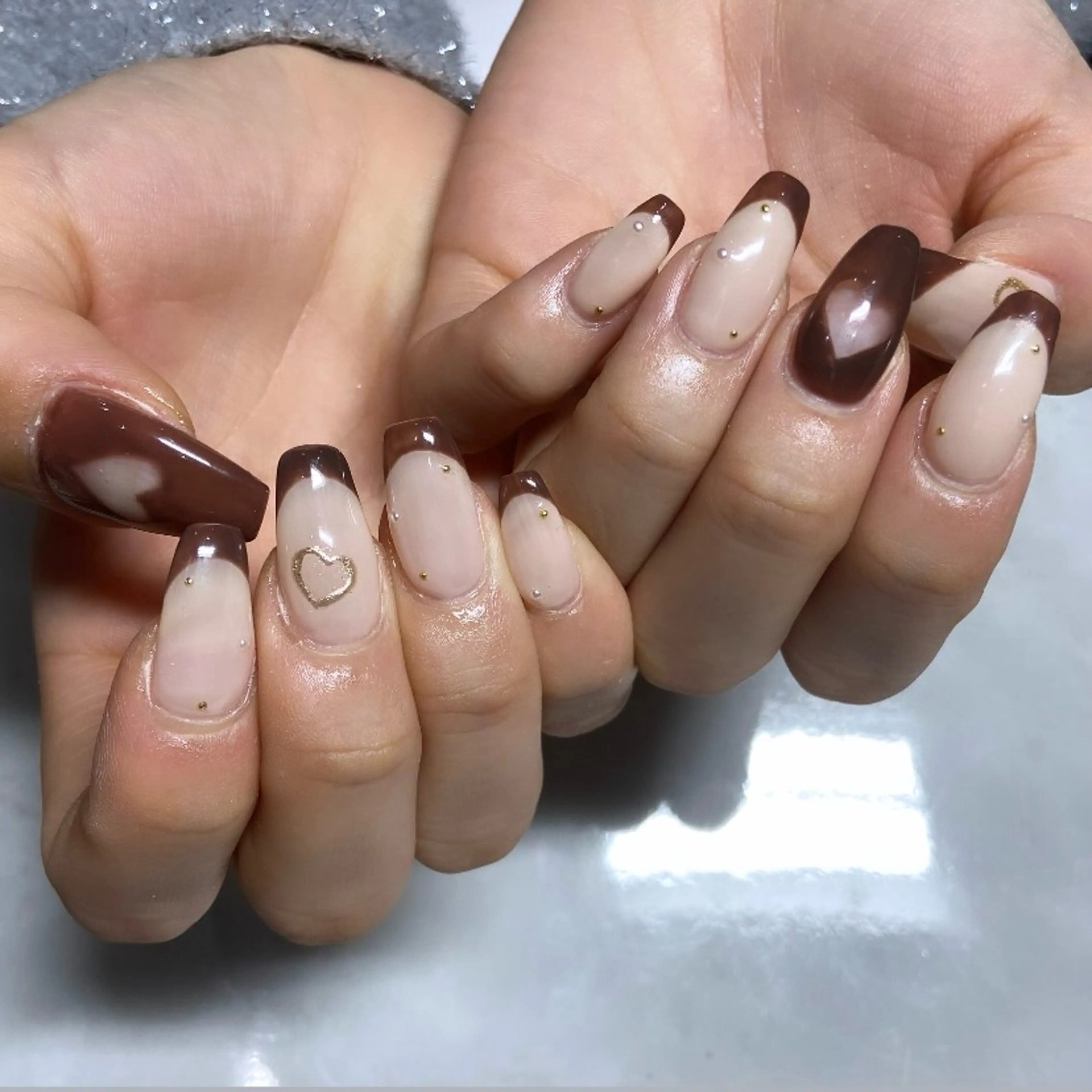 ネイル バレンタイン ハンドネイル nail salon MARuのネイルデザイン