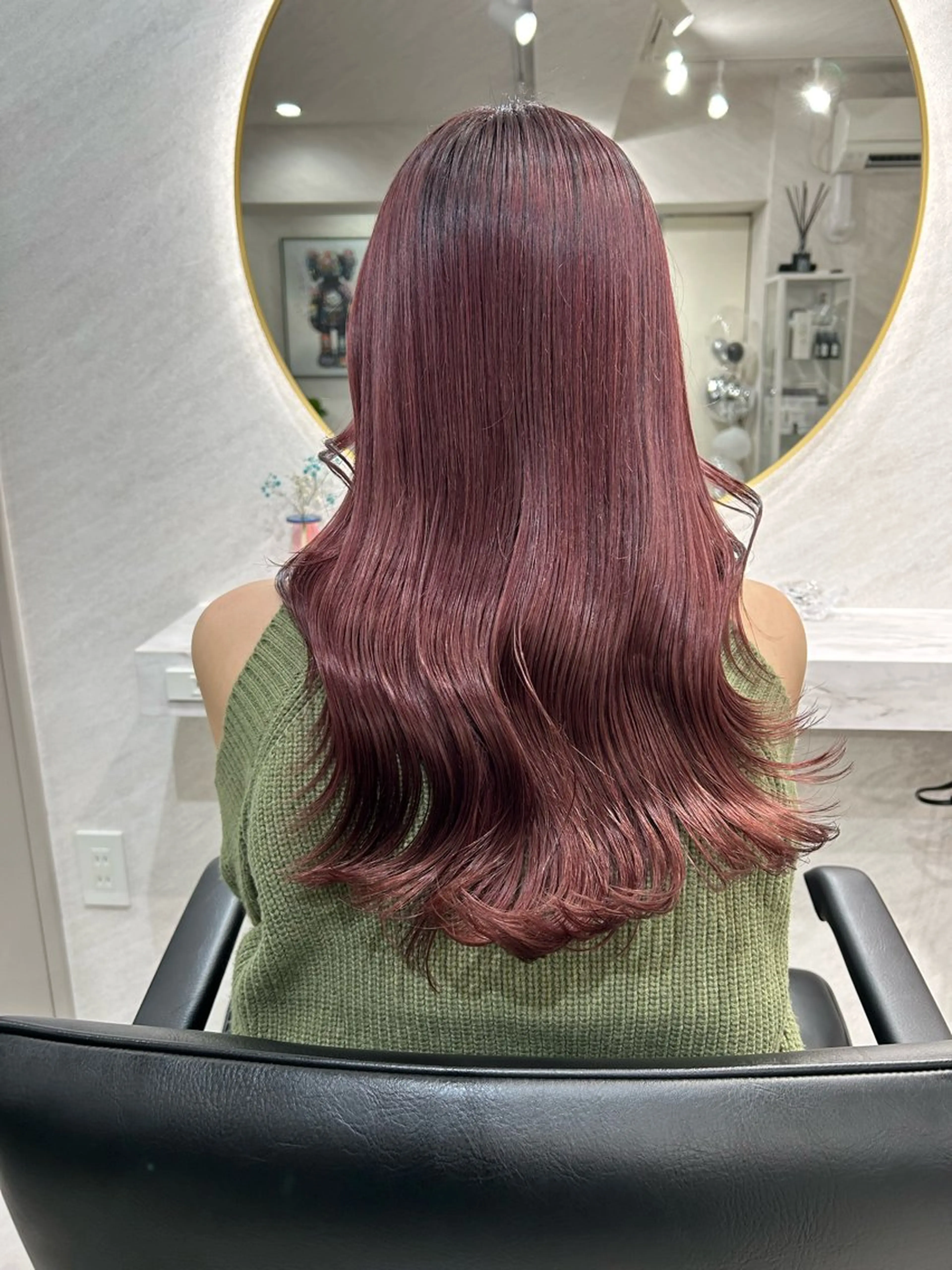 ロング カラー カット ヘアカラー トリートメント 髪質改善will hairdesignのヘアスタイル