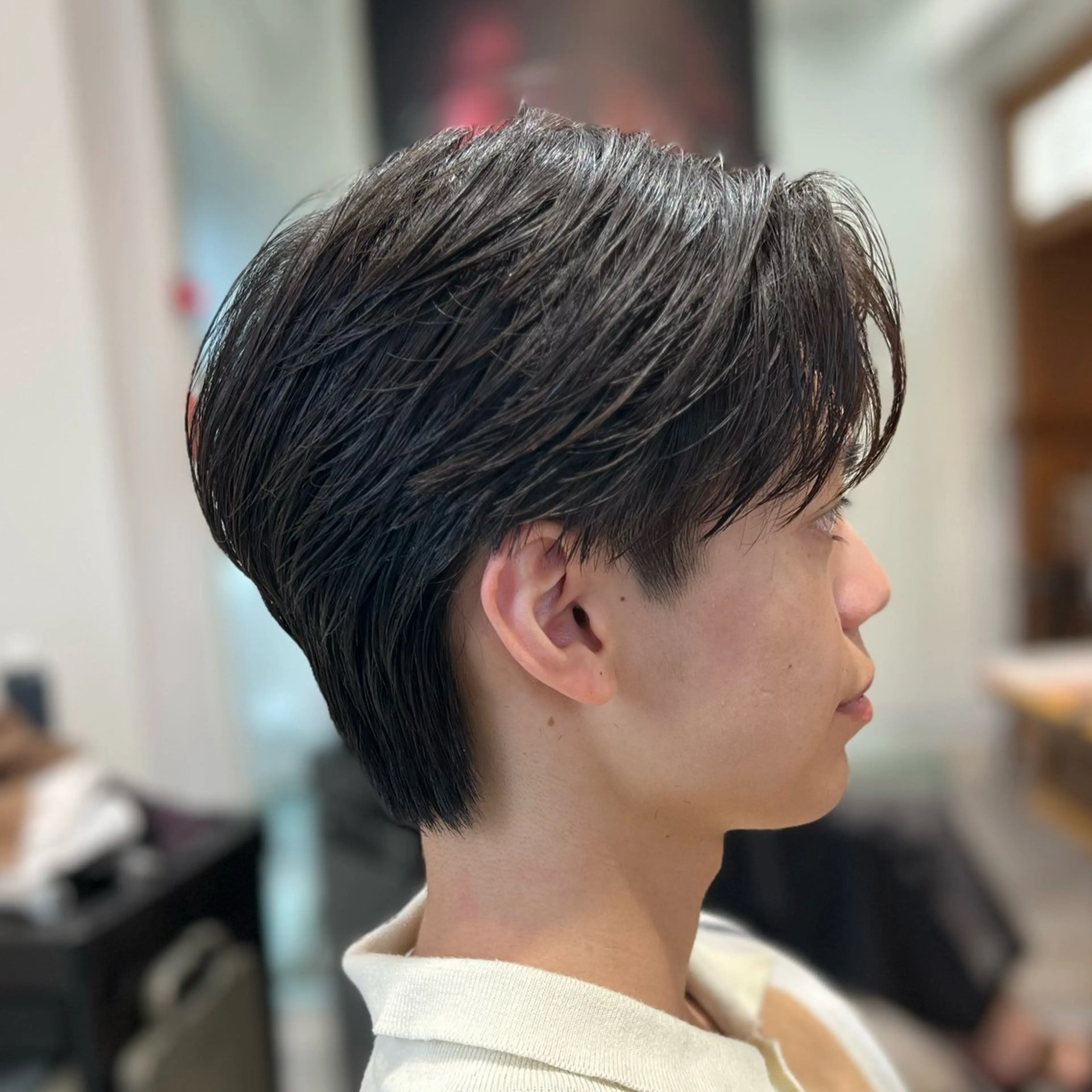 パーマ メンズ メンズブリーチ ダウンパーマ メンズハイトーン カルマパーマ メンズ韓国風 カット パーマ 《メンズ特化》韓国風 パーマ/千原涼麻のヘアスタイル