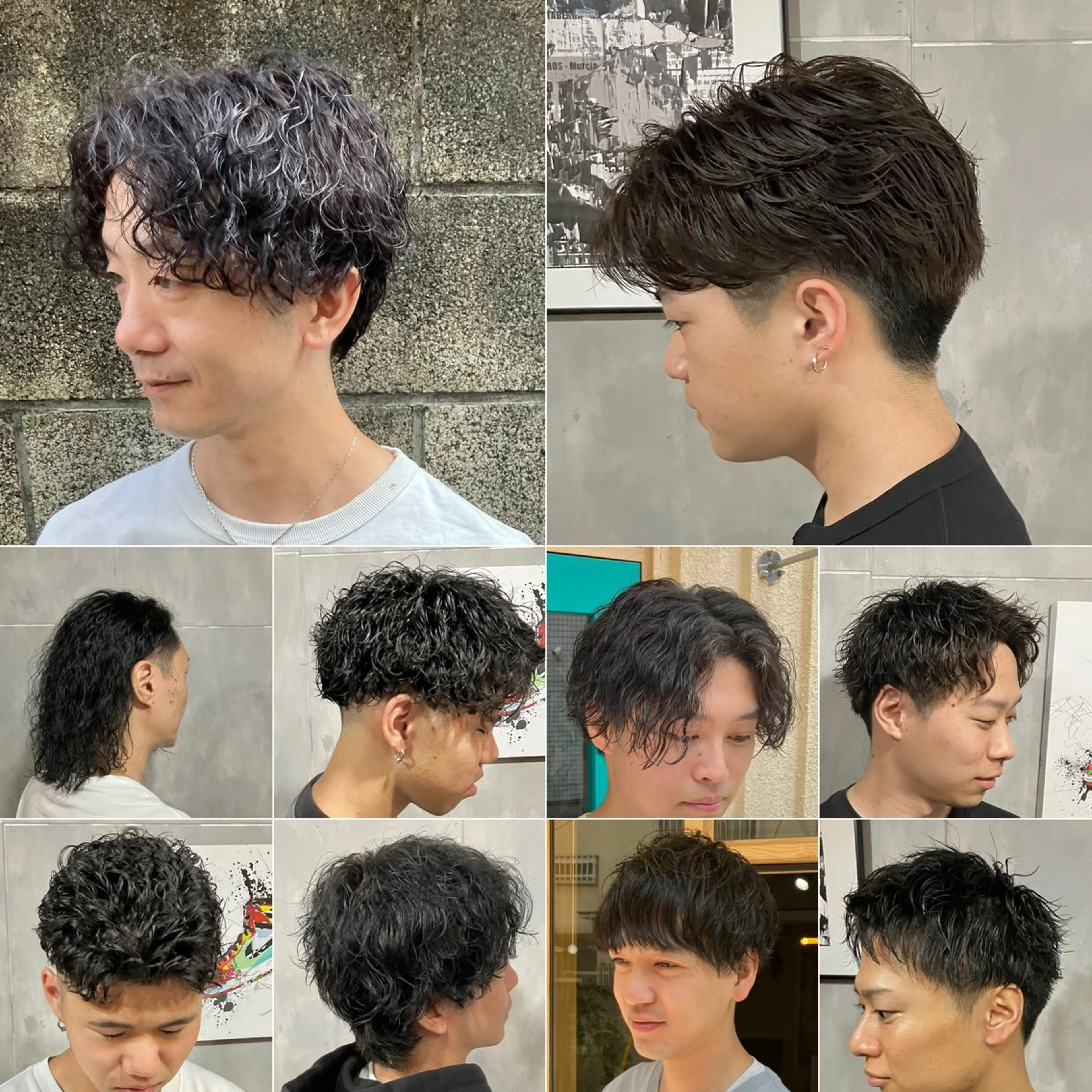 ショート パーマ メンズ 🟦西荻窪メンズ特化 美容師🟦Yu-Jiのヘアスタイル