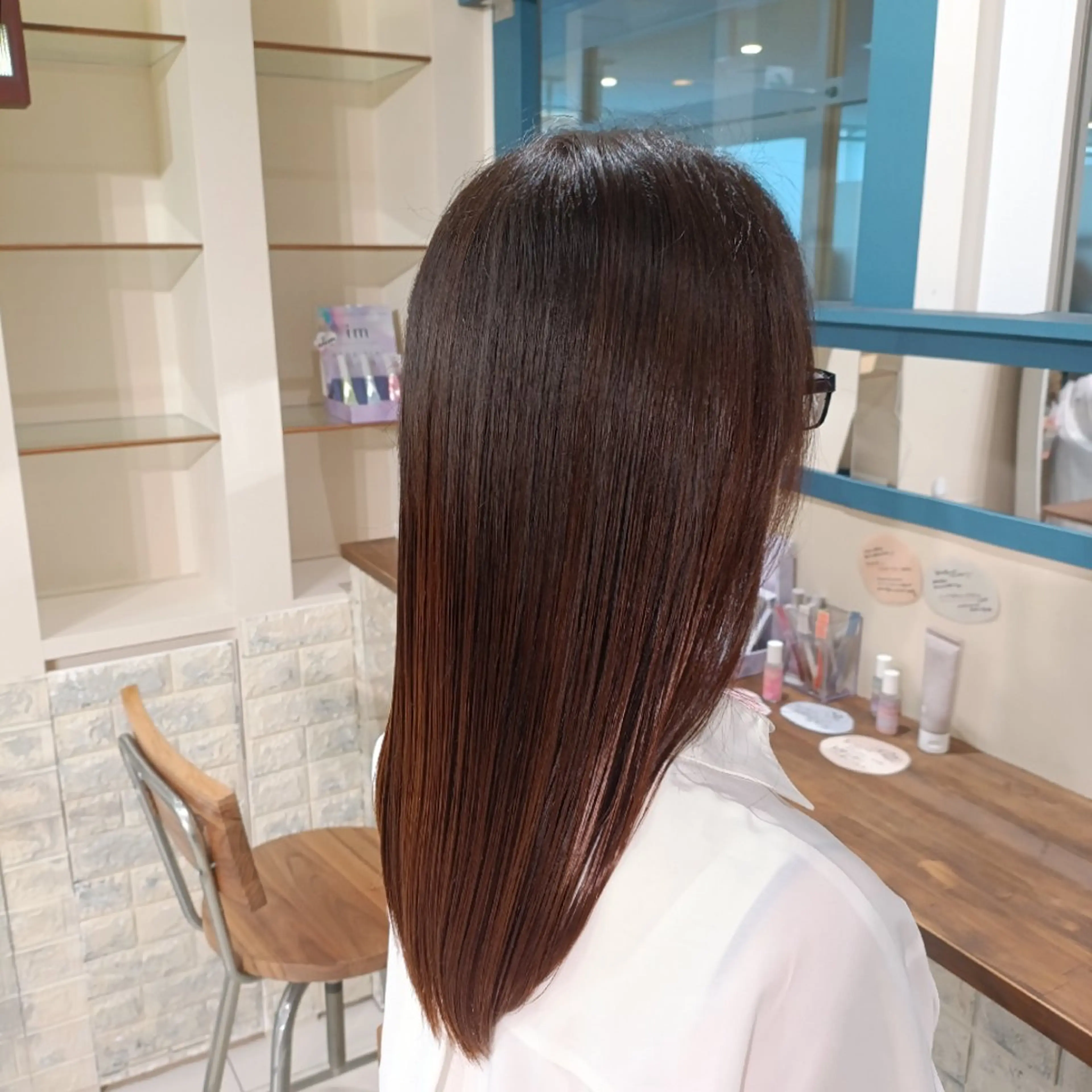 ロング トリートメント トリートメント えびな暖色カラー🔥 きっかのヘアスタイル