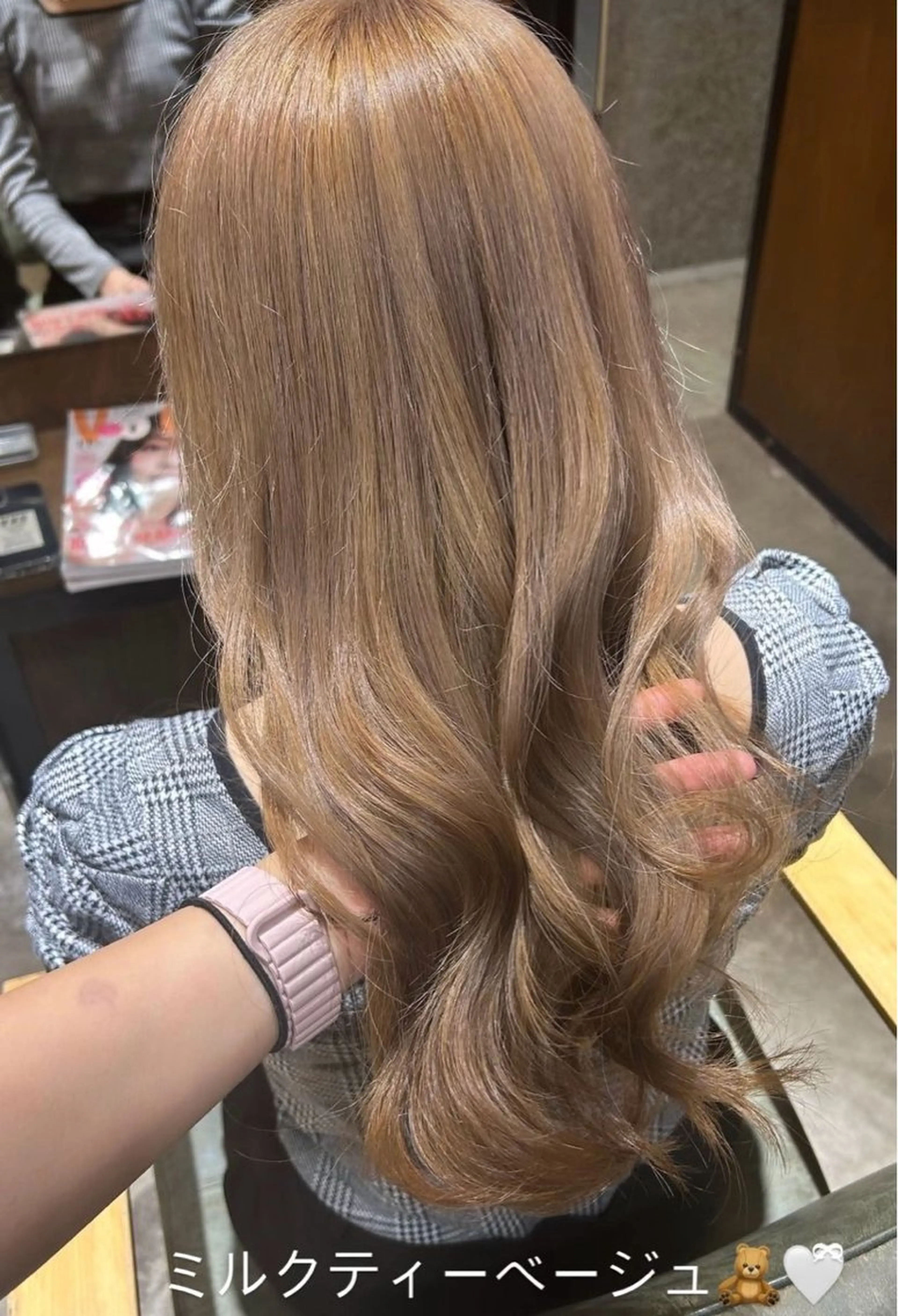 ロング カラー ベージュカラー ブリーチ ブルーカラー ダブルカラー グラデーションカラー 💈Blanco💈 カラー&ケア🌈のヘアスタイル