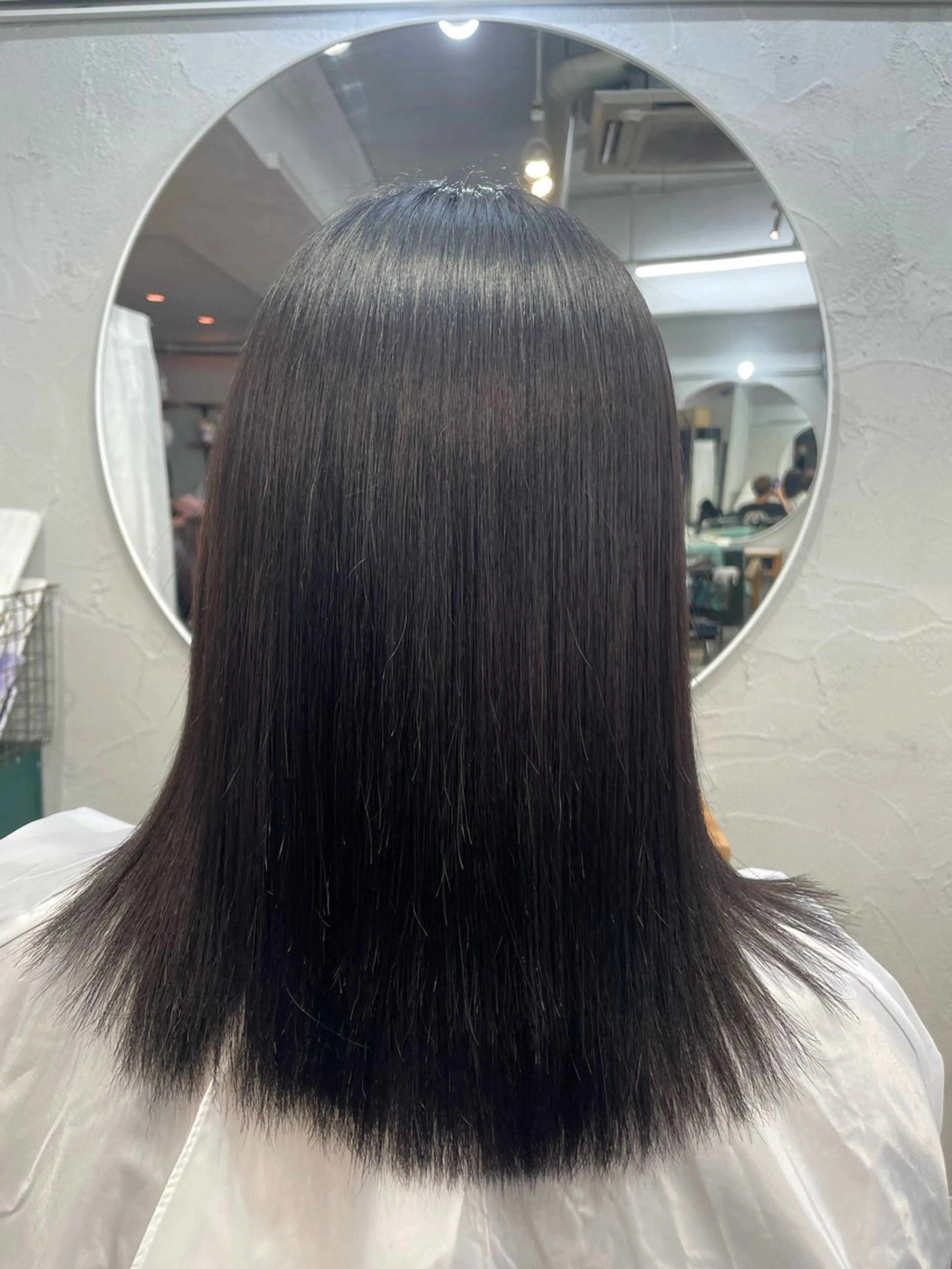 ミディアム 縮毛矯正 高橋 ユウタのヘアスタイル