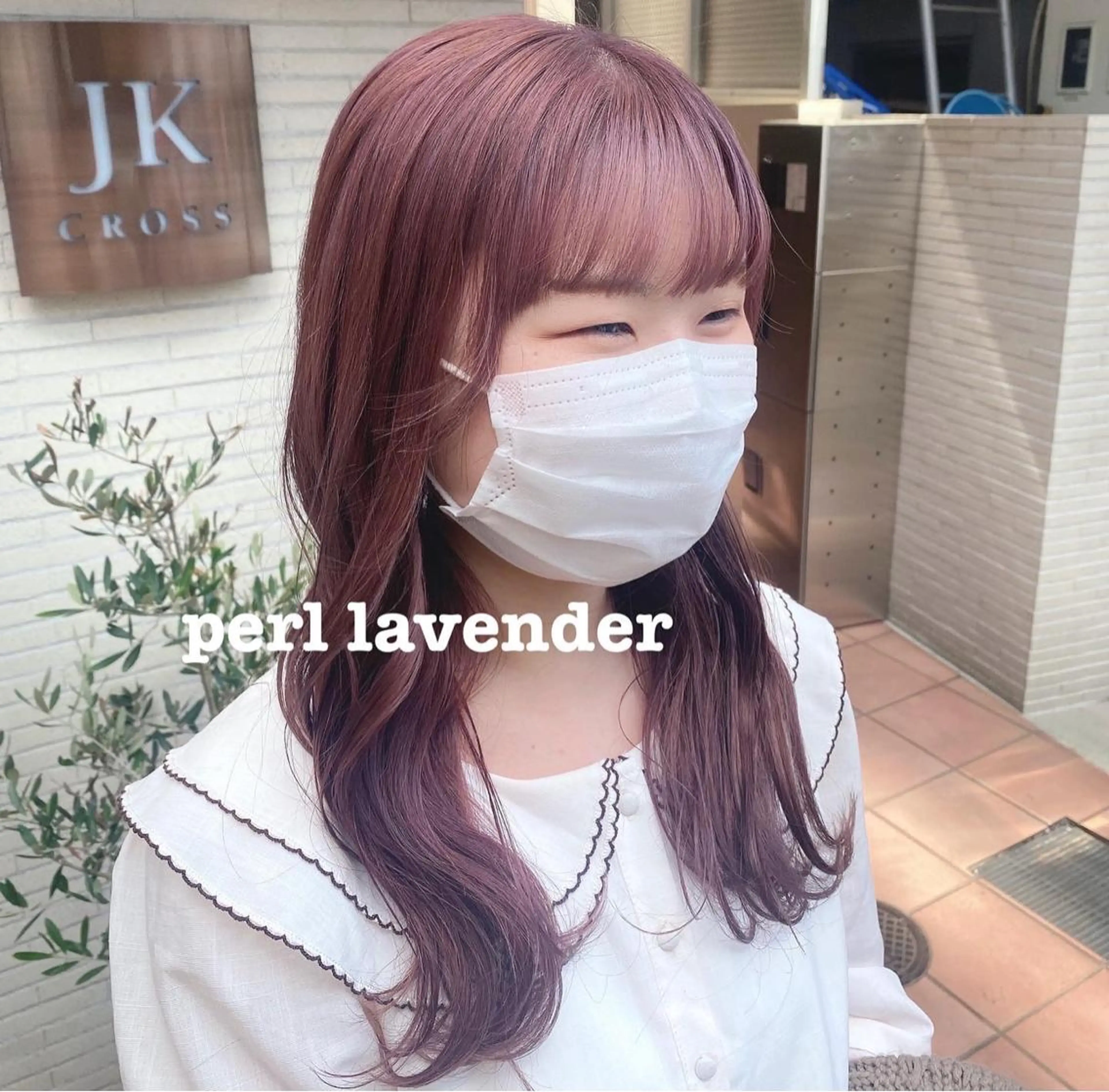 セミロング カラー ブリーチ ヘアカラー 🇰🇷韓国風カラー 🍬Rinka🍬のヘアスタイル