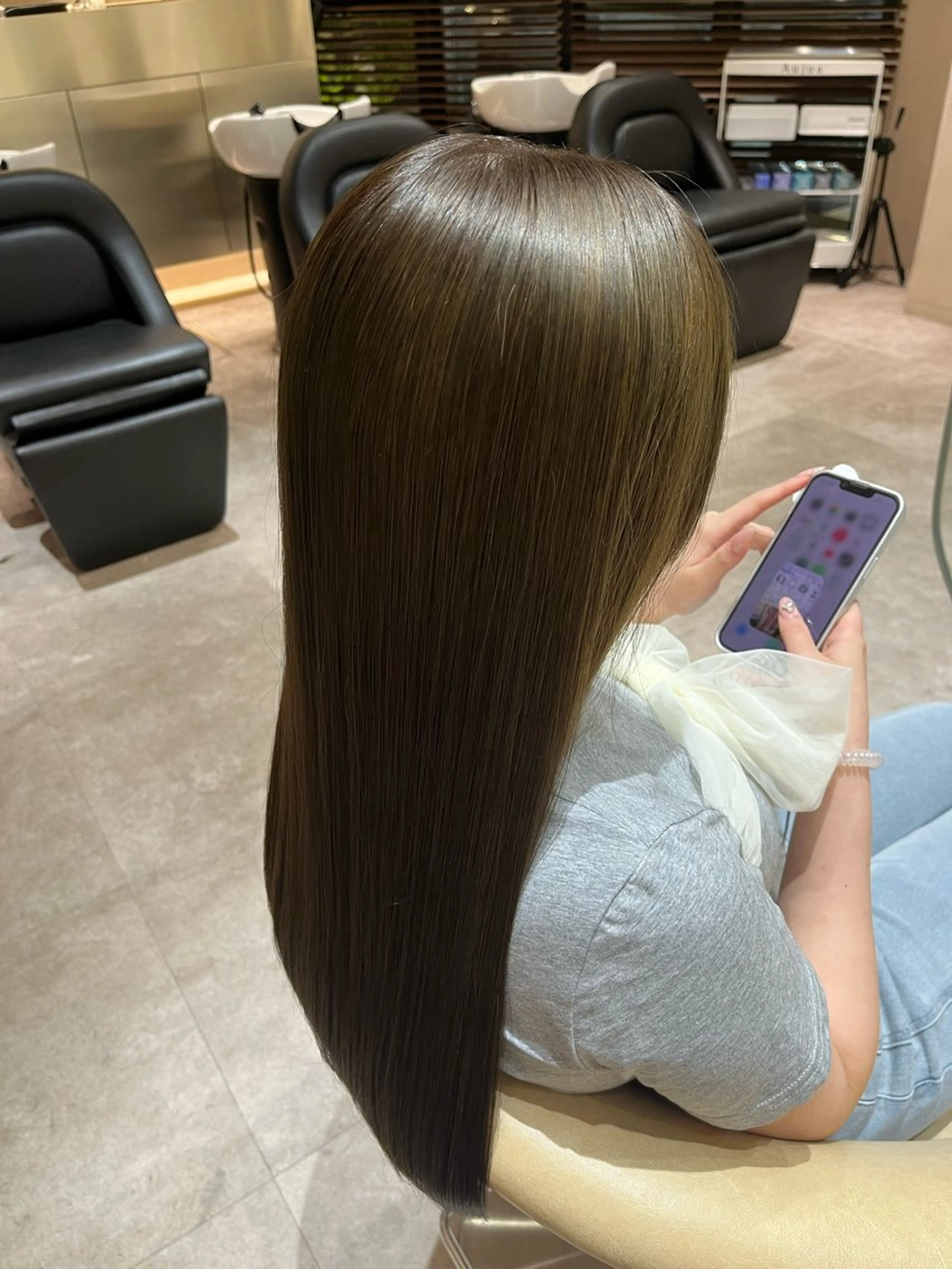 【メンズレディース】【土日祝】シングルカラー＋シャンプー＋最新トリートメント✨の写真