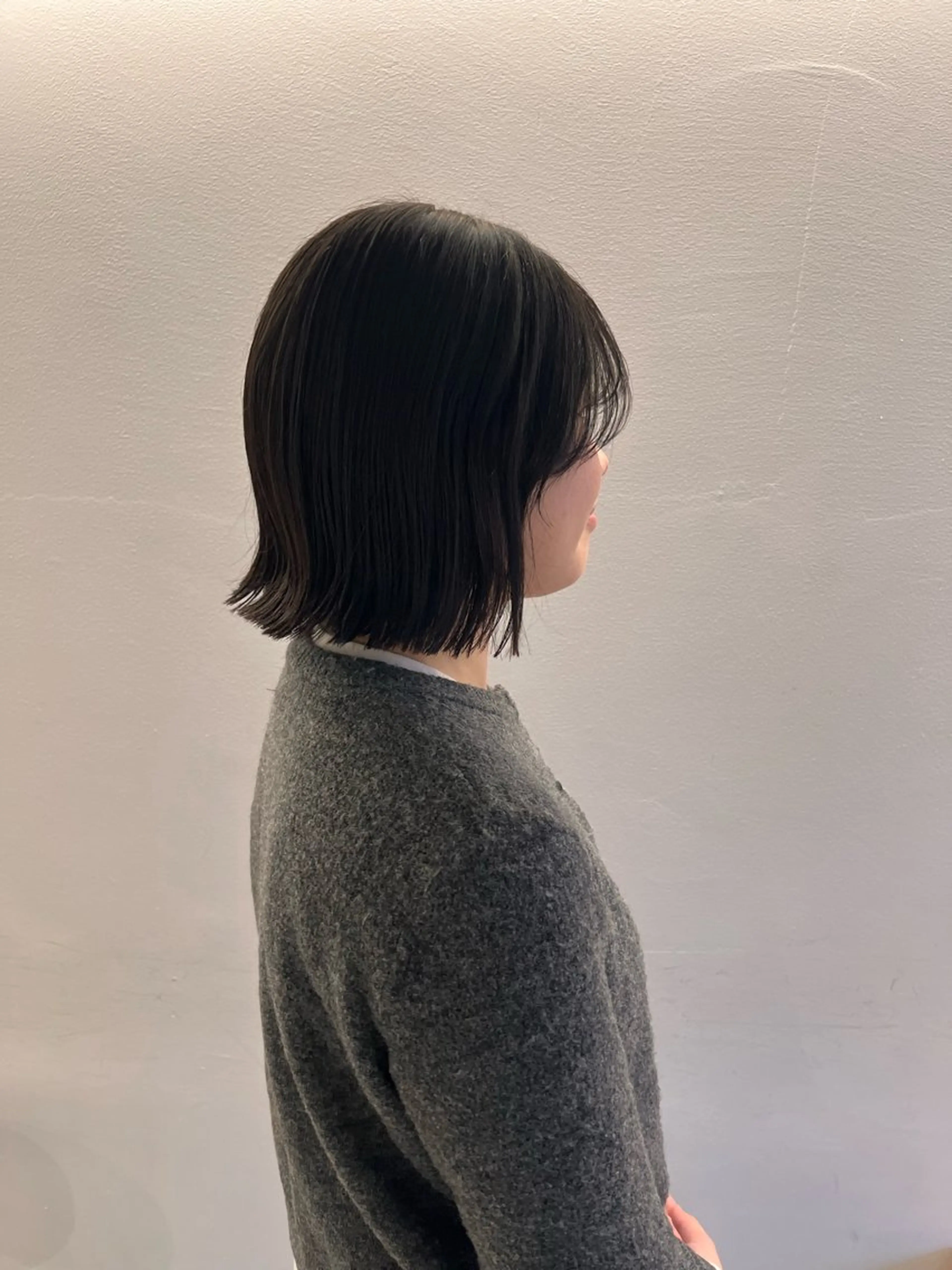 ショート ボブ 顔周りカット 福間 由菜　京都美容室のヘアスタイル