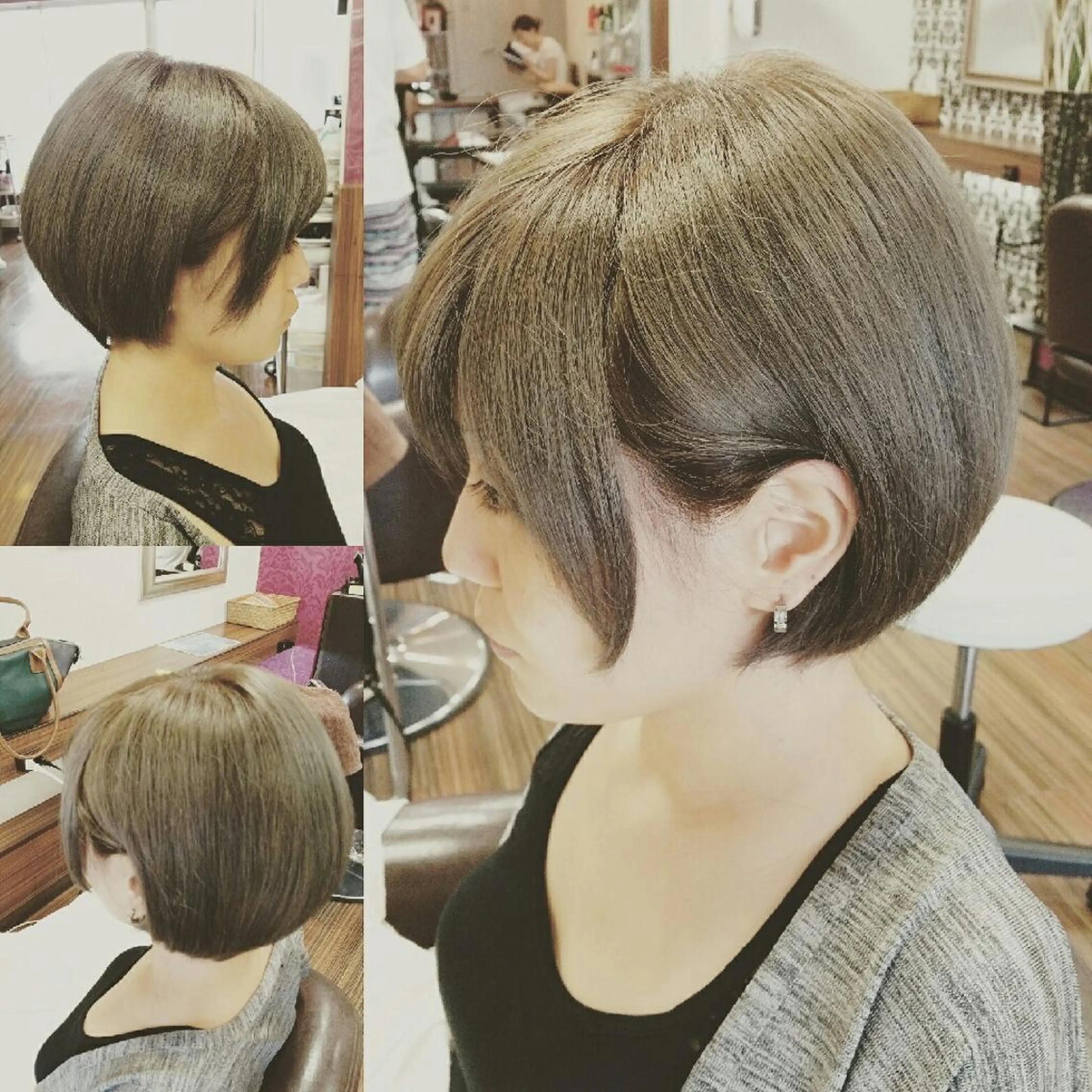 ショート アッシュ メテオ取扱✨美髪 矯正✨HiroNYのヘアスタイル