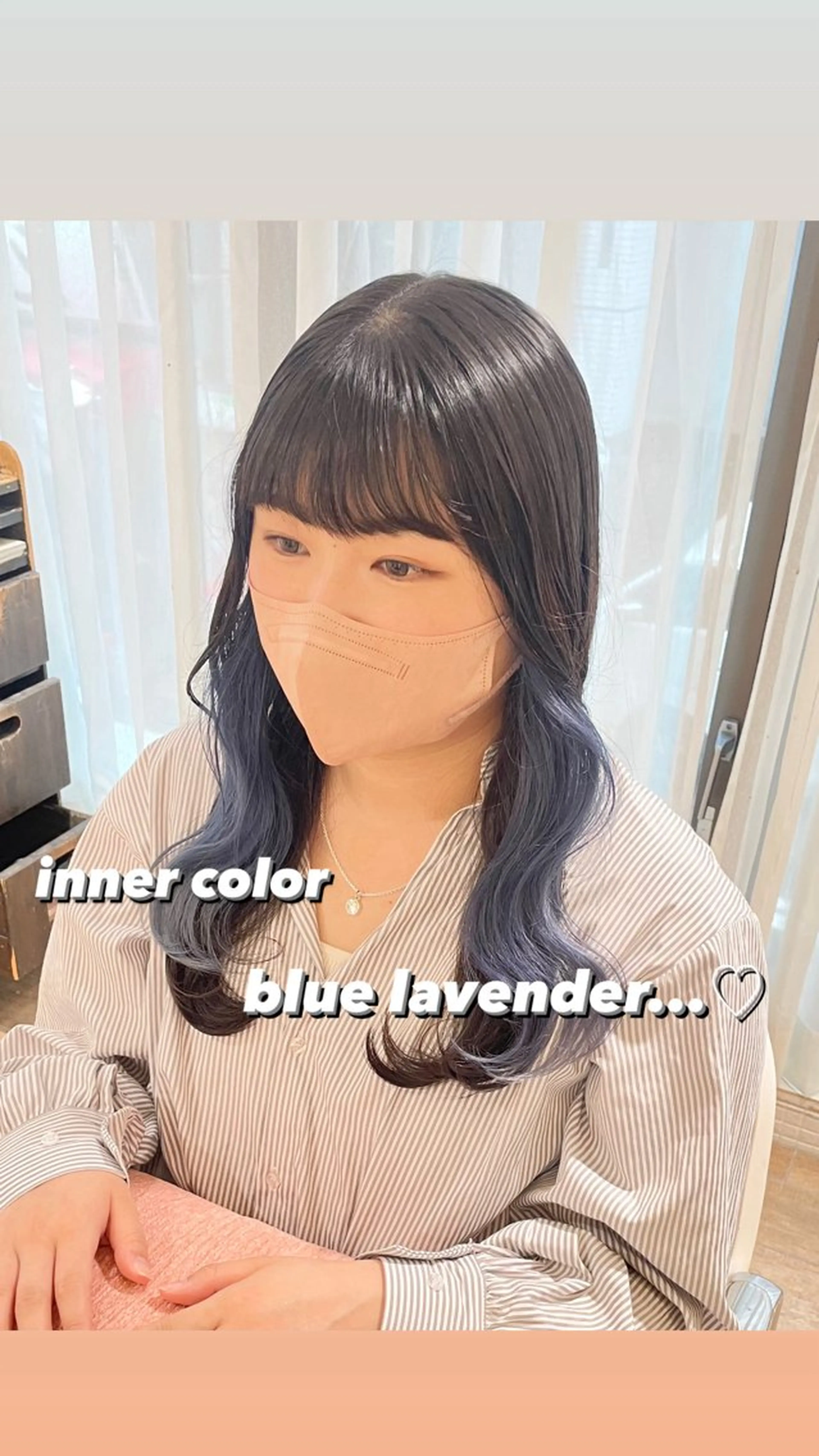 セミロング カラー ヘアアレンジ ハイトーンピンク🍑 ブリーチ🍑RINAのヘアスタイル